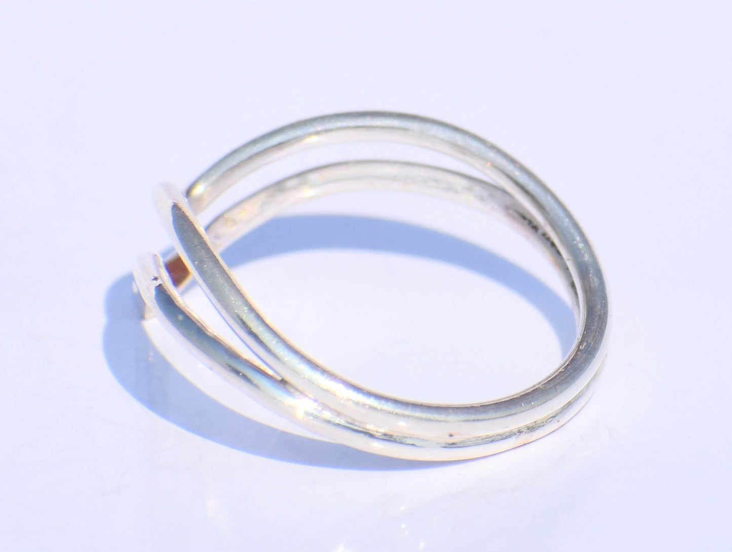 Silver Chevron Ring, Silver Thumb Ring, Minimalist Ring, Simple Ring, Knuckle Ring, Double V Ring, Stacking Ring, Midi Ring, Knuckle Ring
