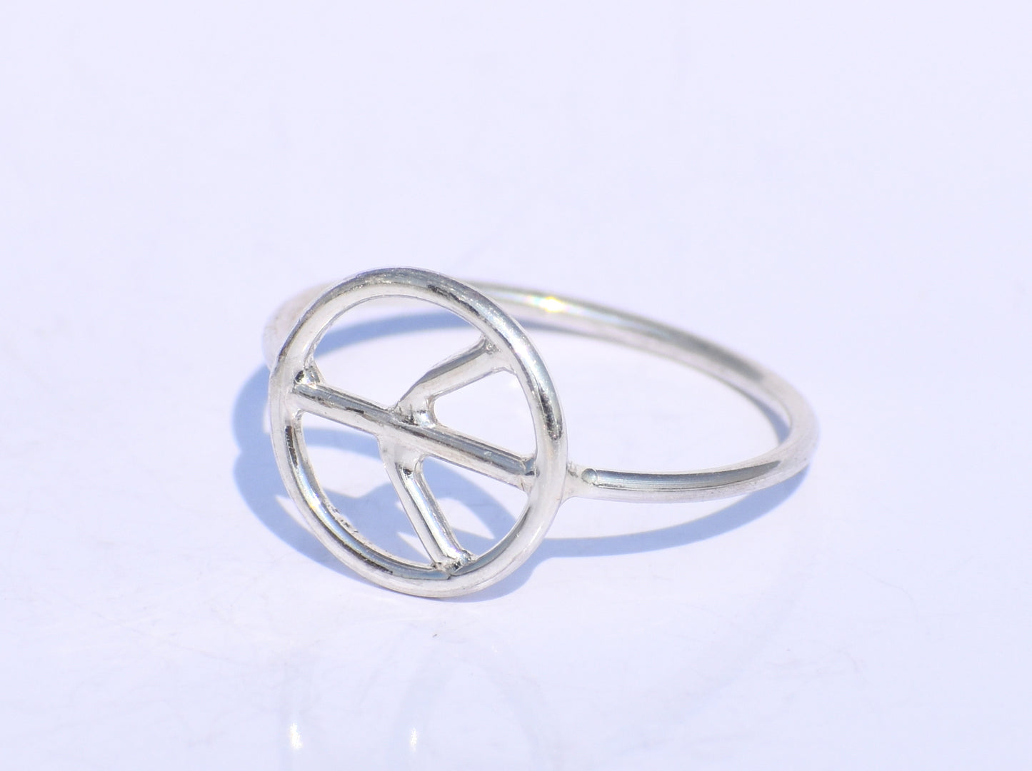 Silver Peace Ring, Silver Hollow Ring, Handmade Ring, 925 Silver Ring, Bohemian Ring, Unisex Jewelry, Knuckle Ring, Yoga Ring, Gift For Her