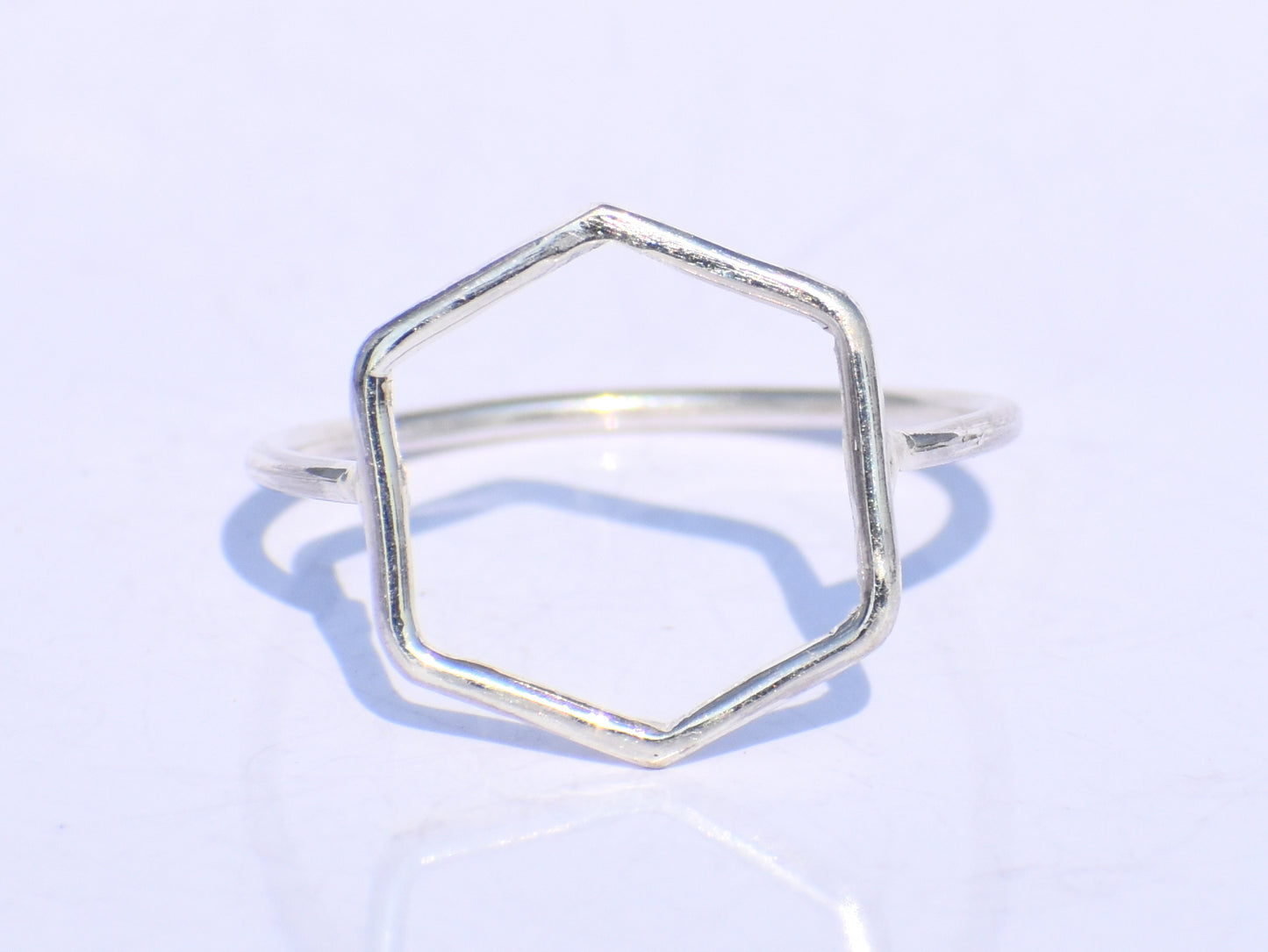 Silver Geometric Ring, Silver Hollow Ring, Handmade Ring, 925 Silver Ring, Chunky Ring, Midi Ring, Stacking Ring, Promise Ring, Gift For Her