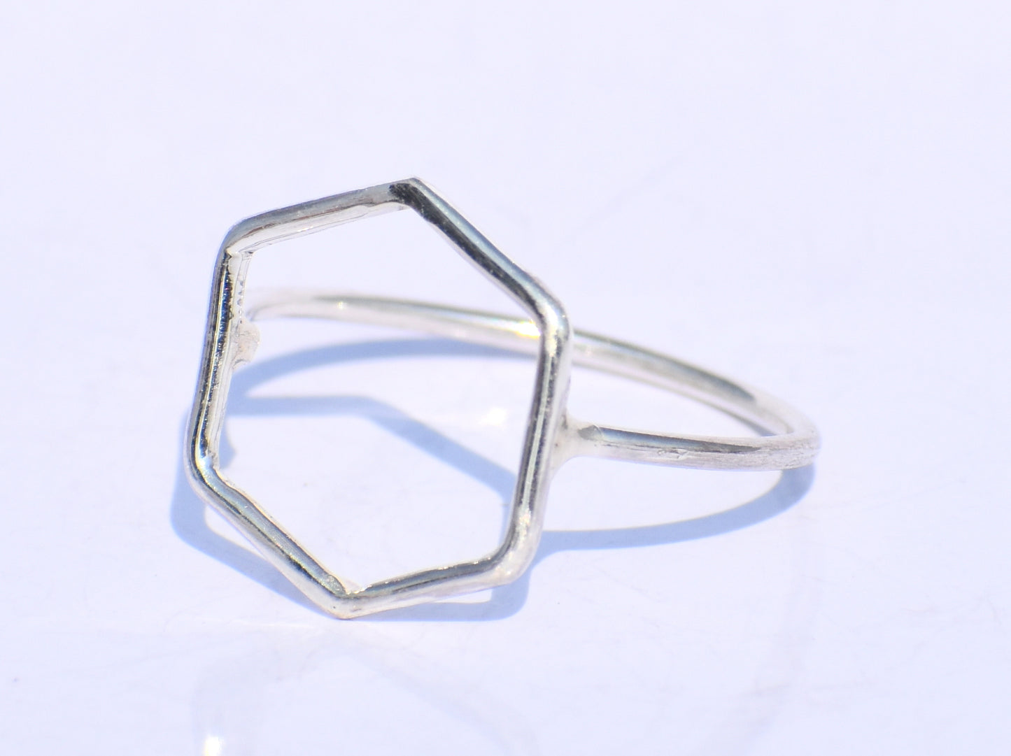 Silver Geometric Ring, Silver Hollow Ring, Handmade Ring, 925 Silver Ring, Chunky Ring, Midi Ring, Stacking Ring, Promise Ring, Gift For Her