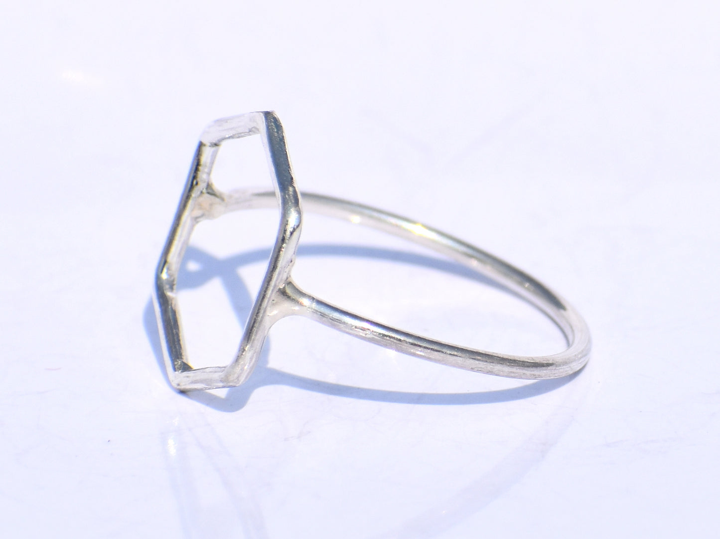 Silver Geometric Ring, Silver Hollow Ring, Handmade Ring, 925 Silver Ring, Chunky Ring, Midi Ring, Stacking Ring, Promise Ring, Gift For Her