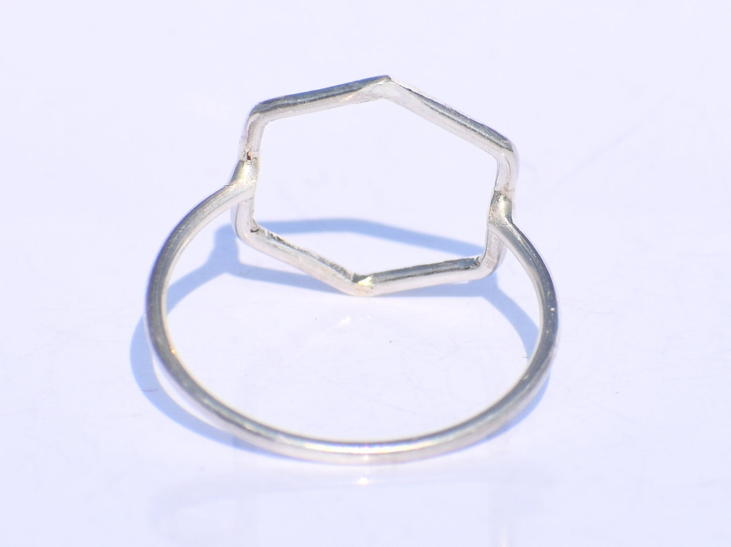 Silver Geometric Ring, Silver Hollow Ring, Handmade Ring, 925 Silver Ring, Chunky Ring, Midi Ring, Stacking Ring, Promise Ring, Gift For Her