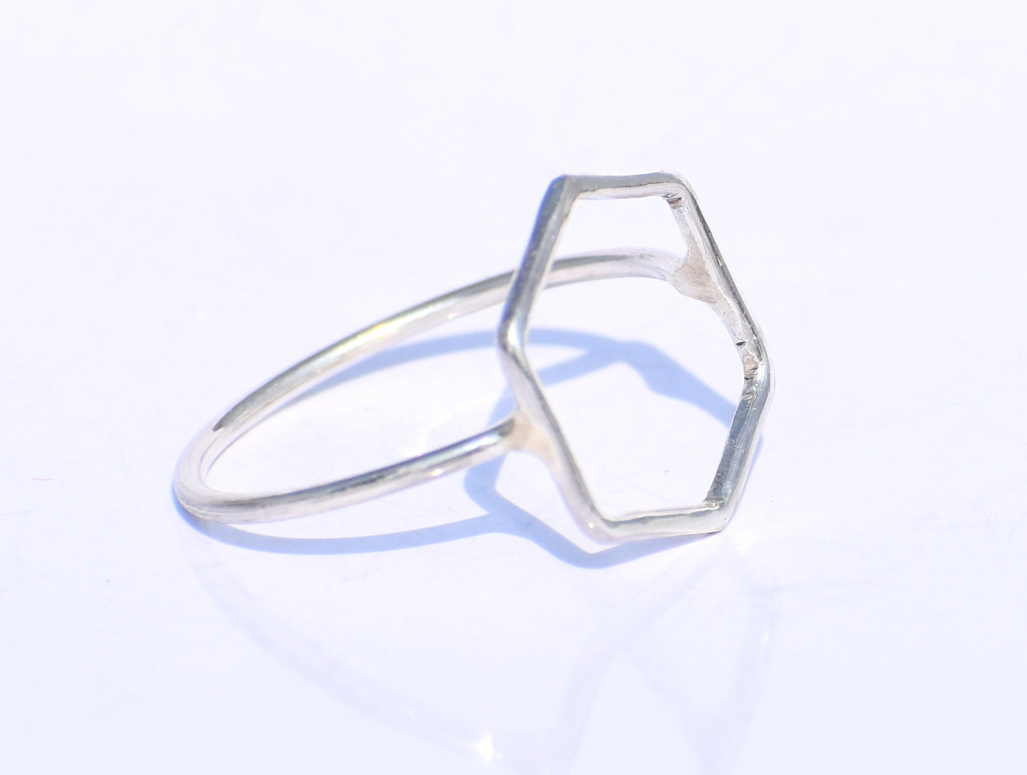 Silver Geometric Ring, Silver Hollow Ring, Handmade Ring, 925 Silver Ring, Chunky Ring, Midi Ring, Stacking Ring, Promise Ring, Gift For Her