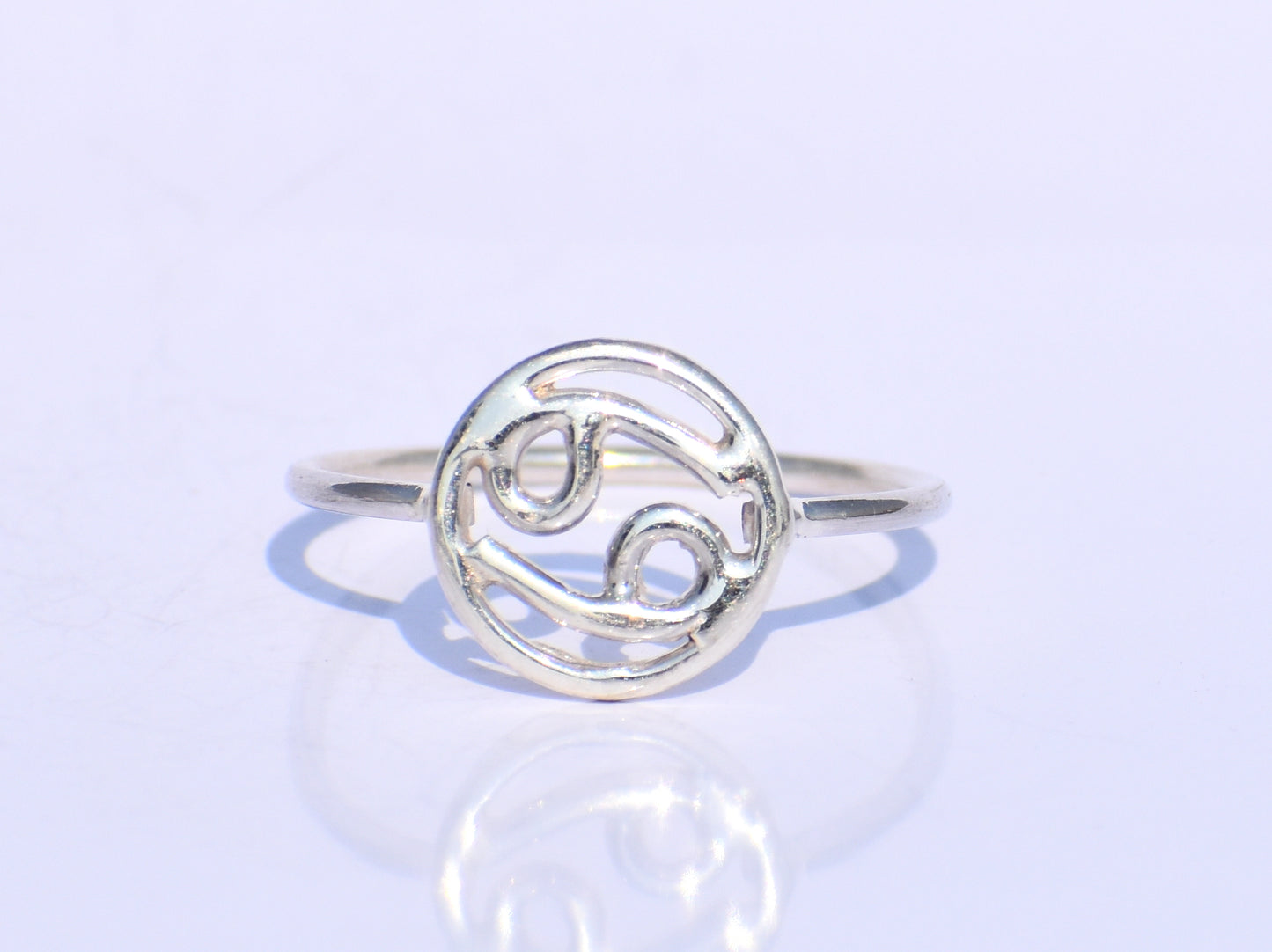 Cancer Sign Ring, Constellation Ring, Celestial Jewelry, Zodiac Ring, Handmade Ring, Stacking Ring, Minimalist Ring, Dainty Ring, Boho Gifts