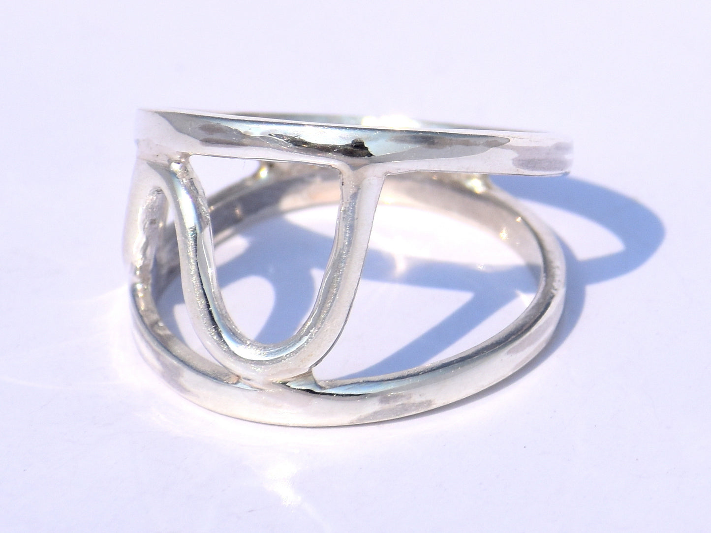 Silver Ring, Handmade Ring, Swan Neck Ring, 925 Sterling Silver Ring, Geometric Ring Silver, Minimalist Ring, Stacking Ring, Gift For Women