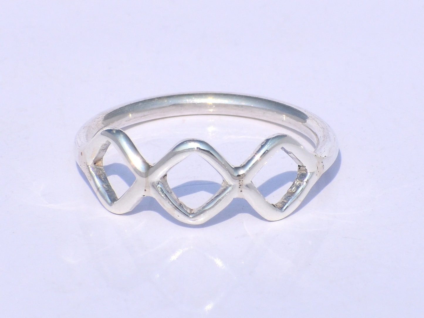 Hollow Ring, Handmade Ring, 925 Silver Ring, Triple Hollow Ring, Midi Ring, Stacking Ring, Fidget Ring, Chunky Ring, Circle Ring, Gift Ring