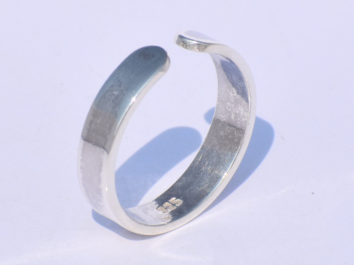 Plain Band Ring, Sterling Silver Ring, Adjustable Ring, Silver Ring, Thumb Ring, Promise Ring, Wedding Band, Handmade Ring, Unisex Jewelry