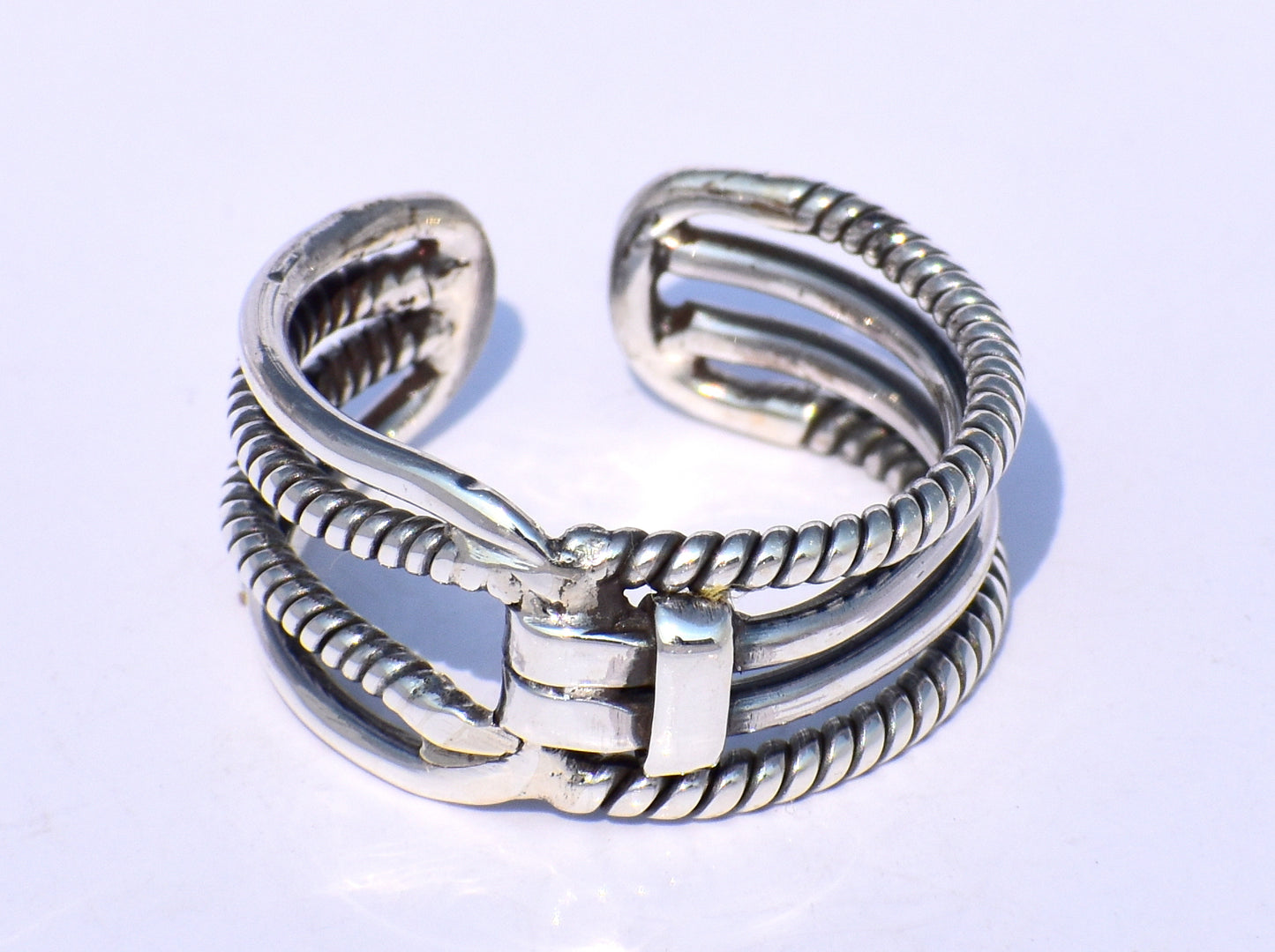 Chunky Band Ring, Statement Band Ring, Handmade Band Ring, 925 Silver Band Ring, Wide Band Ring, Adjustable Band Ring, Silver Valentine Gift
