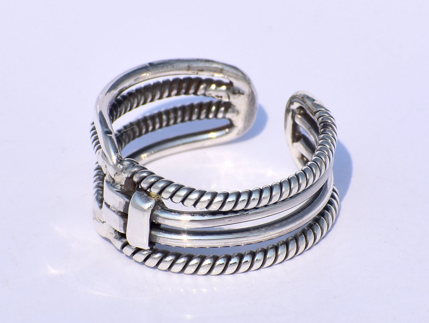 Chunky Band Ring, Statement Band Ring, Handmade Band Ring, 925 Silver Band Ring, Wide Band Ring, Adjustable Band Ring, Silver Valentine Gift