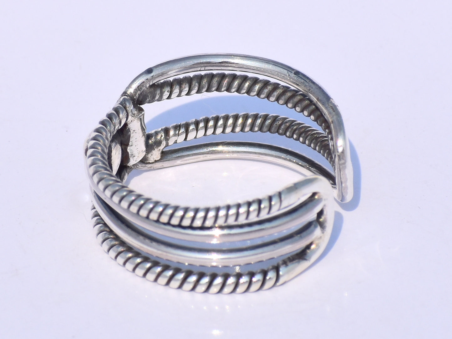 Chunky Band Ring, Statement Band Ring, Handmade Band Ring, 925 Silver Band Ring, Wide Band Ring, Adjustable Band Ring, Silver Valentine Gift