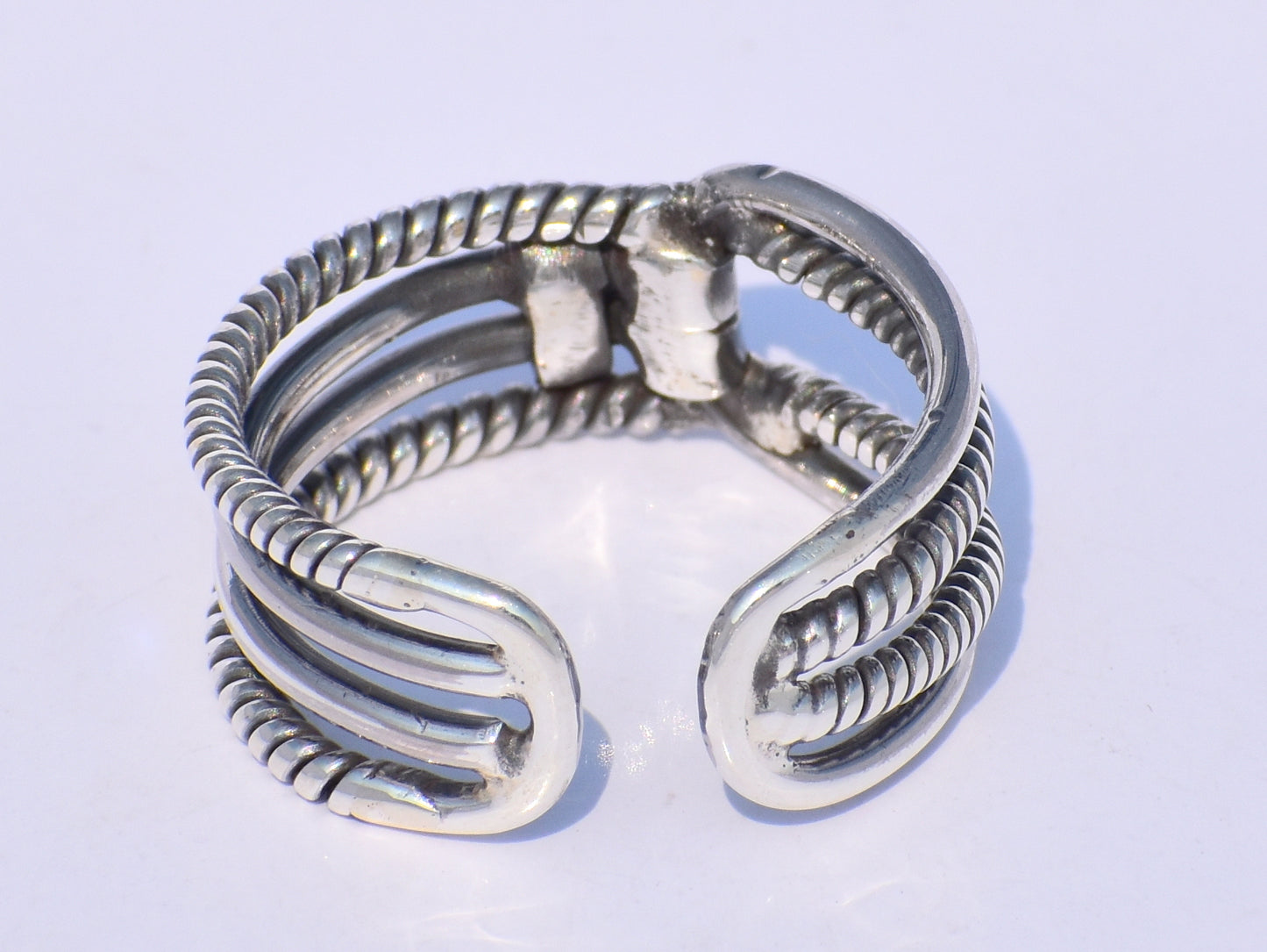 Chunky Band Ring, Statement Band Ring, Handmade Band Ring, 925 Silver Band Ring, Wide Band Ring, Adjustable Band Ring, Silver Valentine Gift