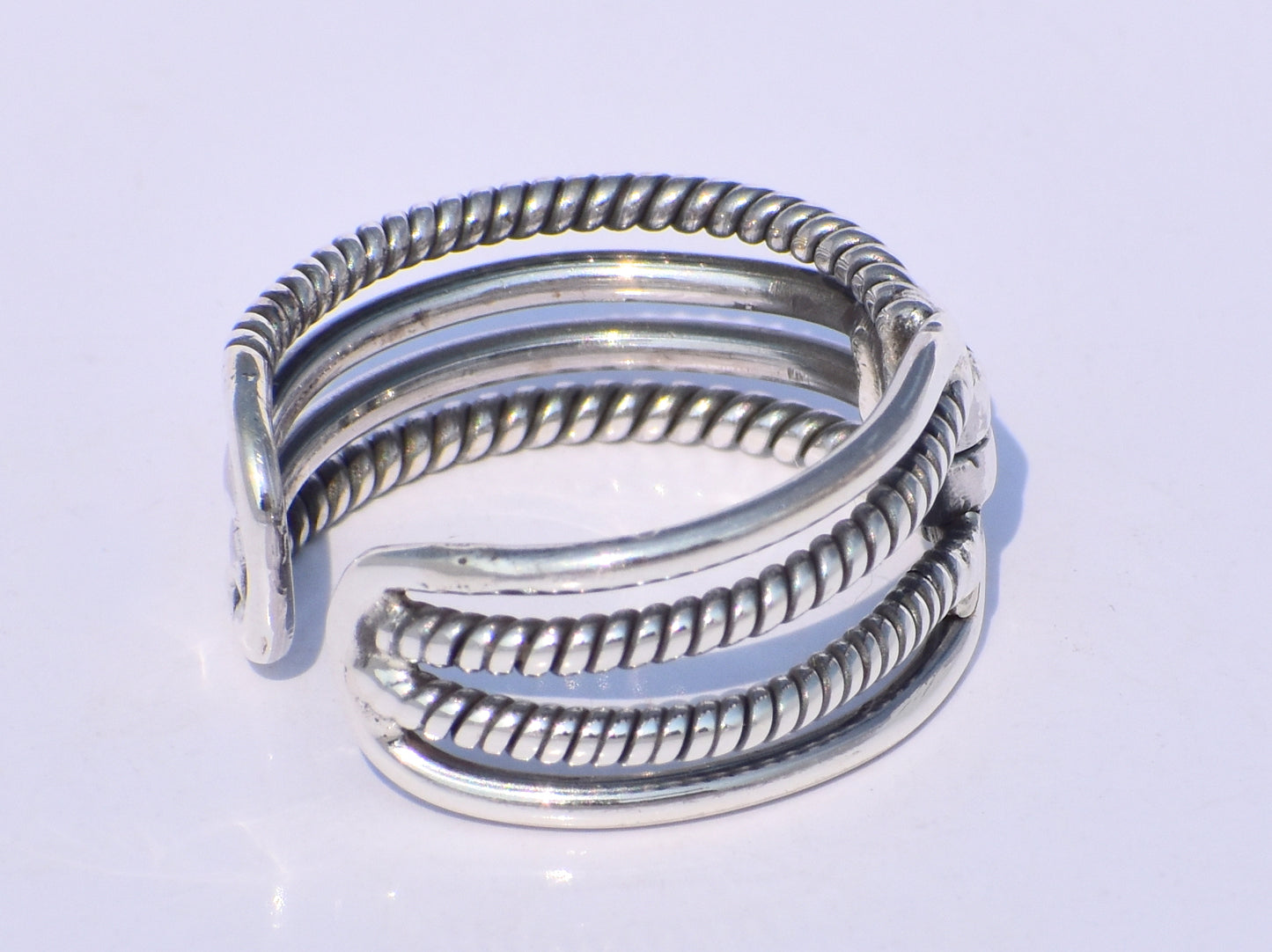 Chunky Band Ring, Statement Band Ring, Handmade Band Ring, 925 Silver Band Ring, Wide Band Ring, Adjustable Band Ring, Silver Valentine Gift
