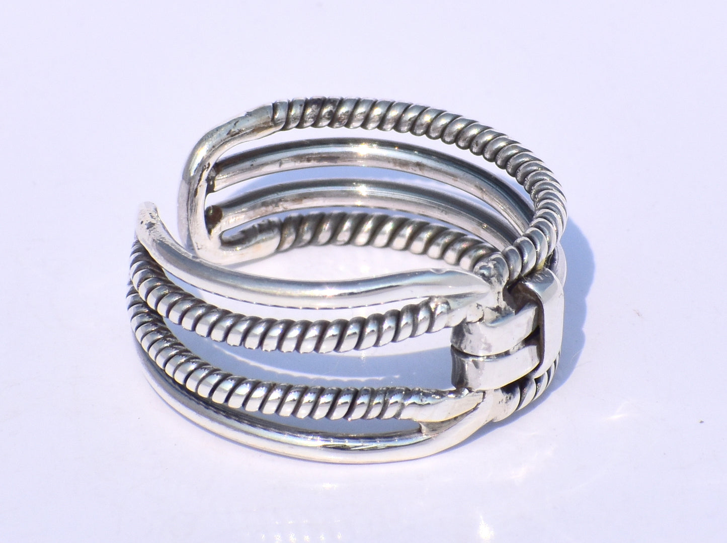 Chunky Band Ring, Statement Band Ring, Handmade Band Ring, 925 Silver Band Ring, Wide Band Ring, Adjustable Band Ring, Silver Valentine Gift