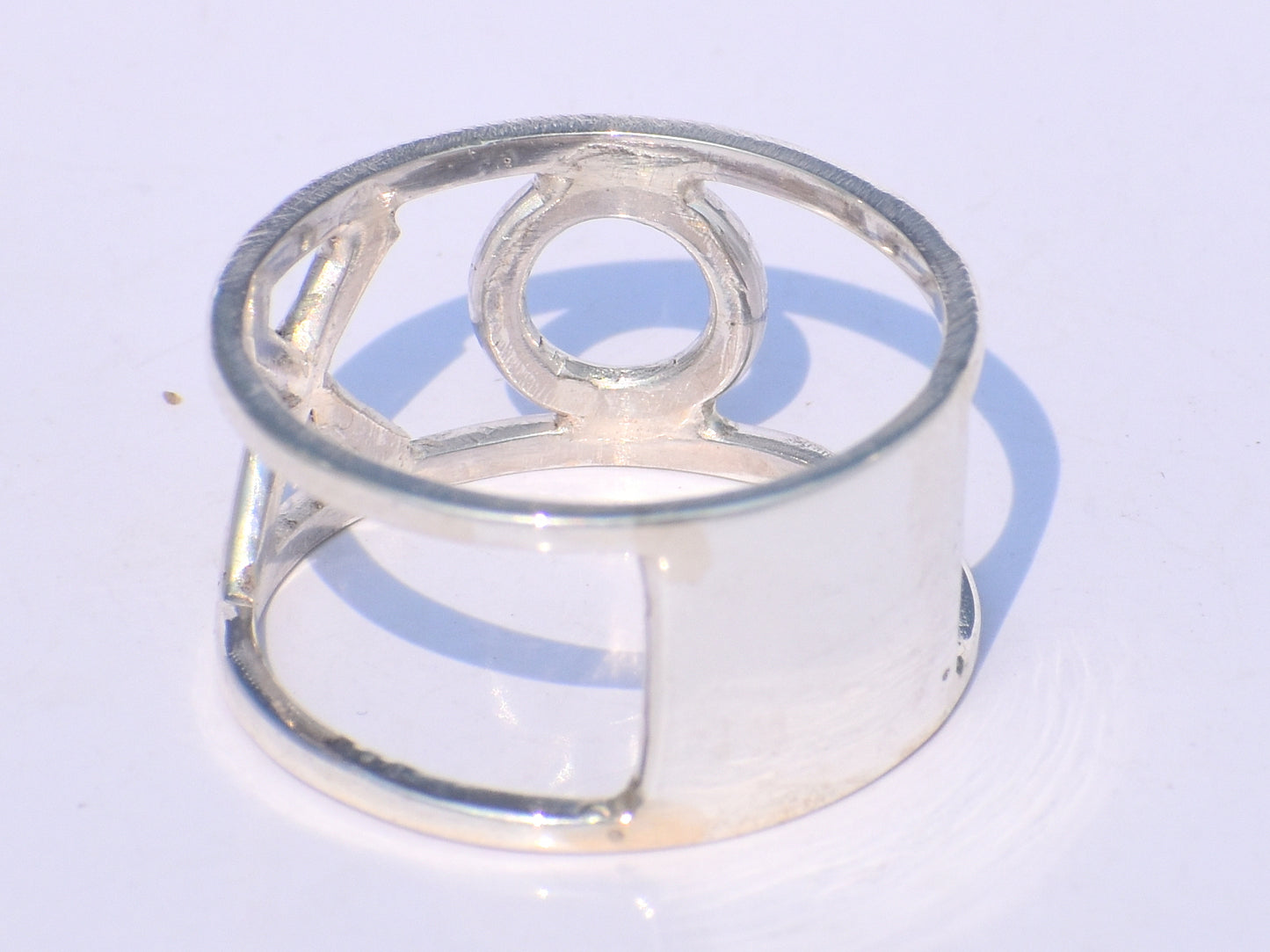 925 Solid Sterling Silver Band Ring, Handmade Band Ring, Statement Ring, Unisex Jewelry, Wedding Band, Valentine's Gift, XO Peace band Ring