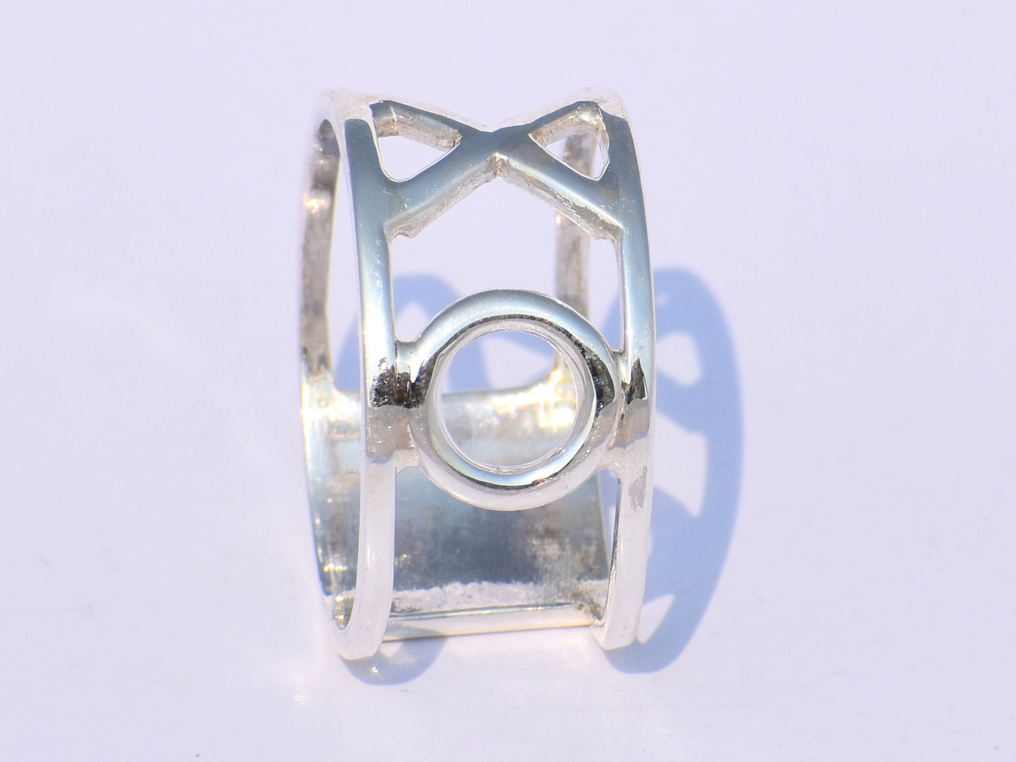 925 Solid Sterling Silver Band Ring, Handmade Band Ring, Statement Ring, Unisex Jewelry, Wedding Band, Valentine's Gift, XO Peace band Ring