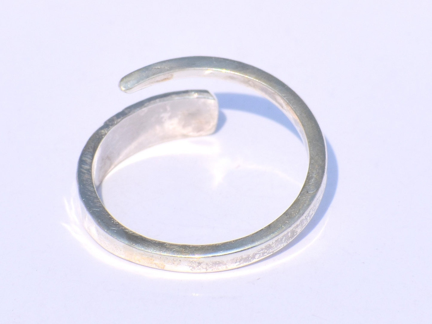 925 Silver Ring, Boho Handmade Ring, Open Silver Ring, Band Ring, Hammered Band Ring, Dainty Silver Ring, Unisex Jewelry, Mother's Day Gift