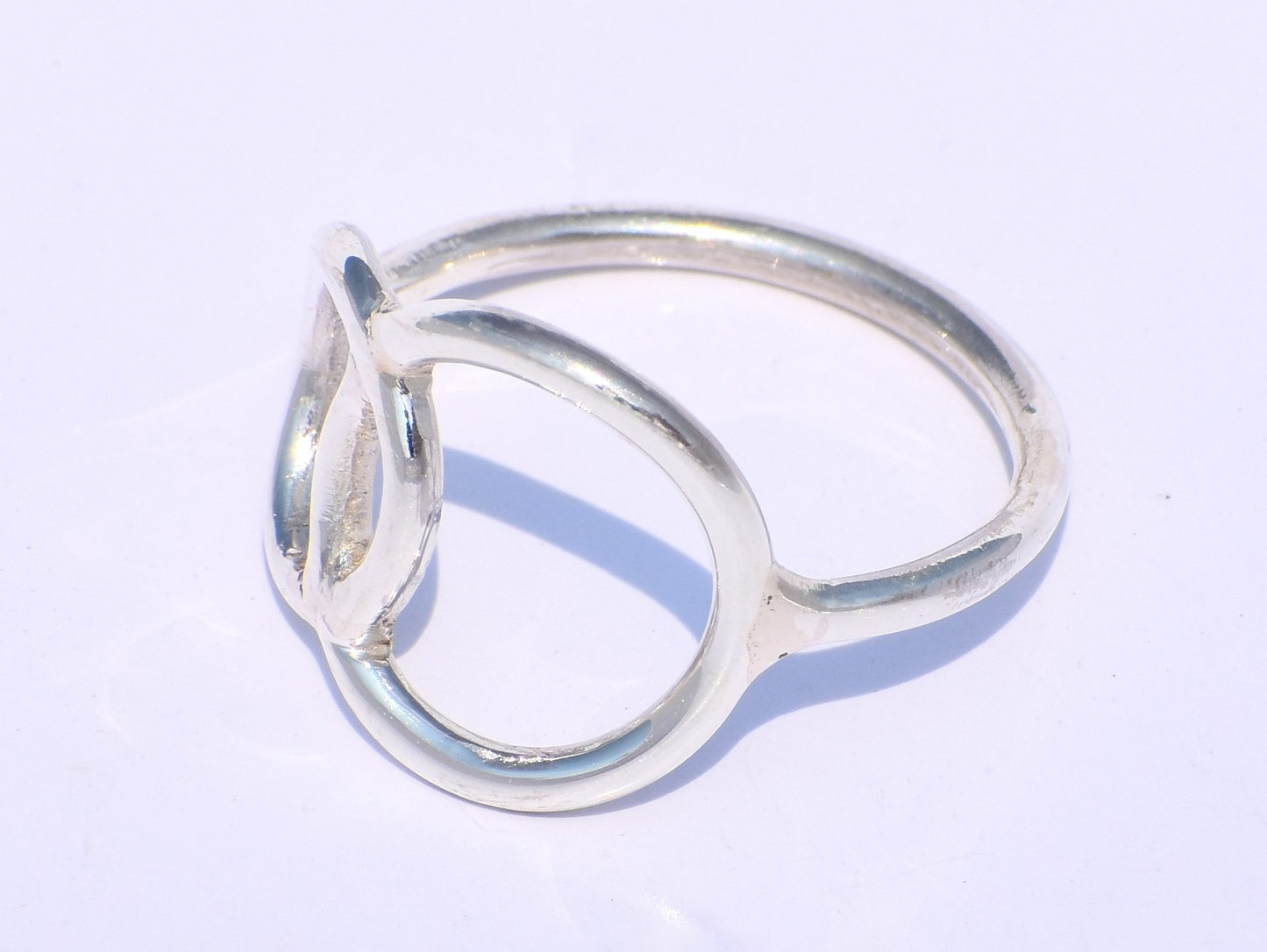 Hollow Ring, Sterling Silver Ring, Handmade Ring, Chunky Ring, Circle Ring, Stacking Ring, Dainty Ring, Fidget Ring, Women Ring, Boho Ring