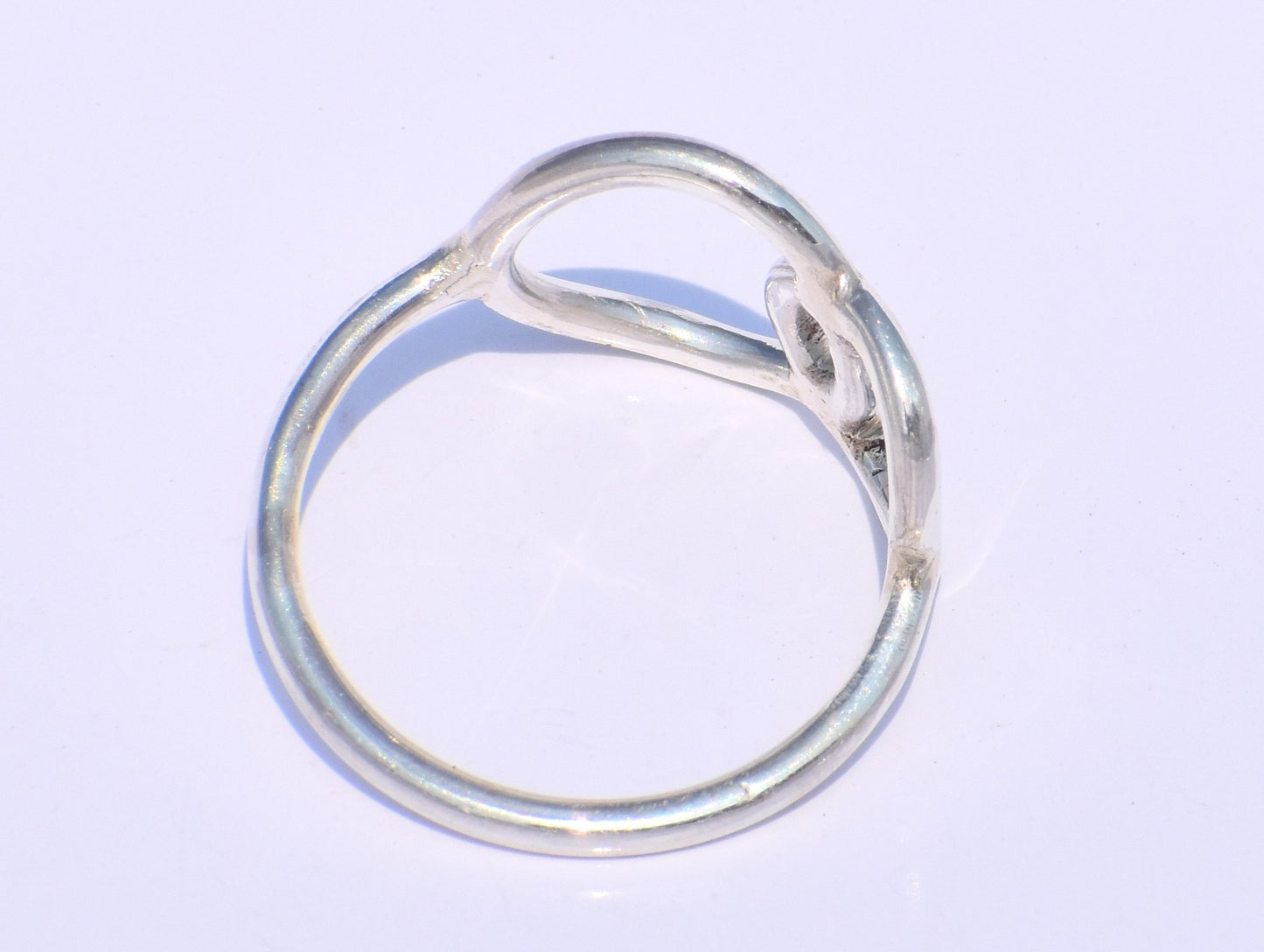 Hollow Ring, Sterling Silver Ring, Handmade Ring, Chunky Ring, Circle Ring, Stacking Ring, Dainty Ring, Fidget Ring, Women Ring, Boho Ring