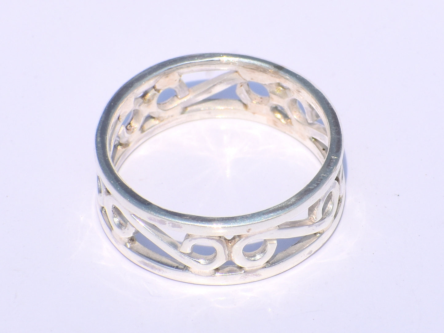 Infinity Spiral Ring, Sterling Silver Ring, Band Ring, Swirly Band Ring, Minimalist Ring, Boho Ring, Wrap Ring, Women Ring, Easter Day Gift
