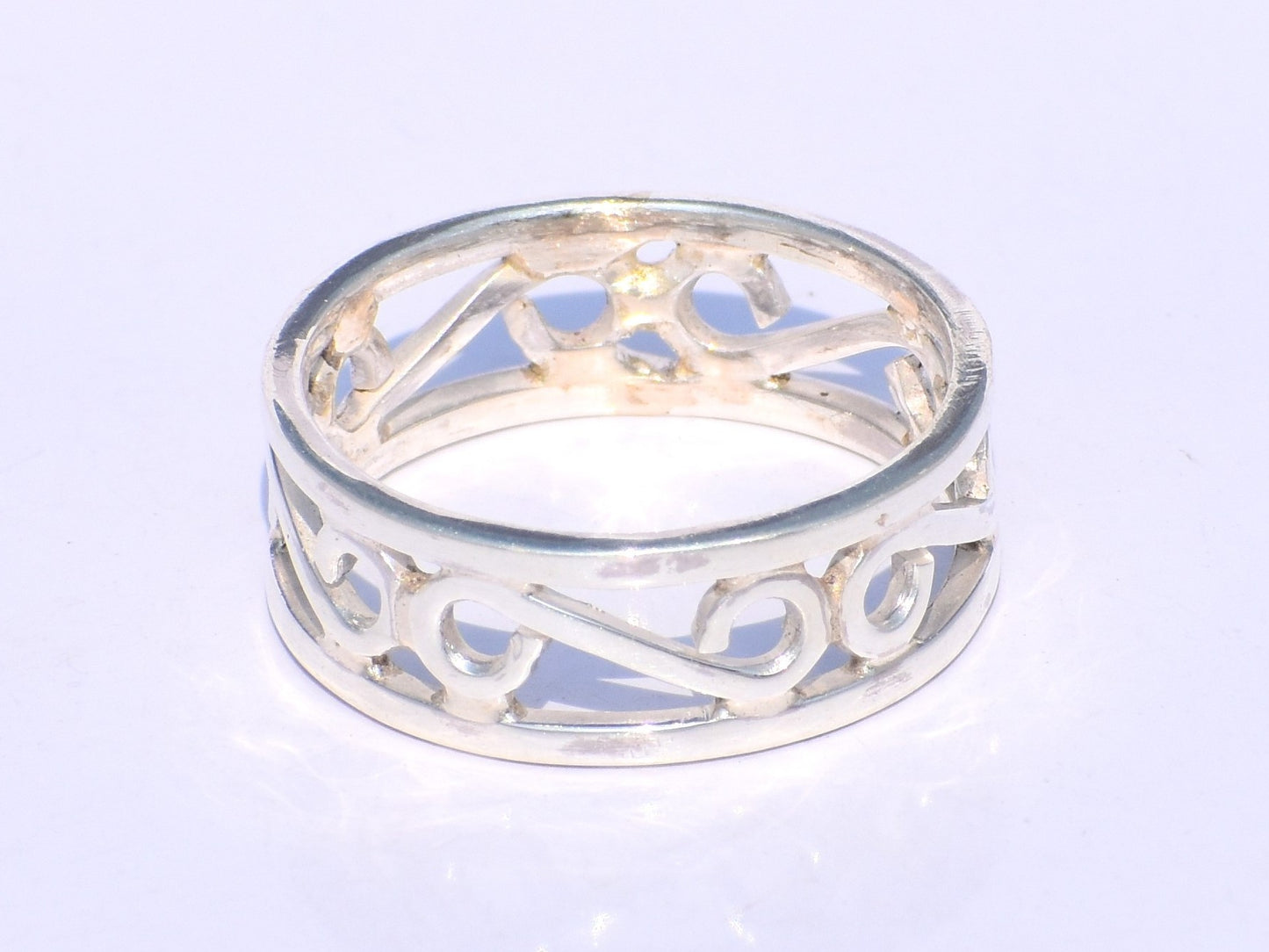 Infinity Spiral Ring, Sterling Silver Ring, Band Ring, Swirly Band Ring, Minimalist Ring, Boho Ring, Wrap Ring, Women Ring, Easter Day Gift