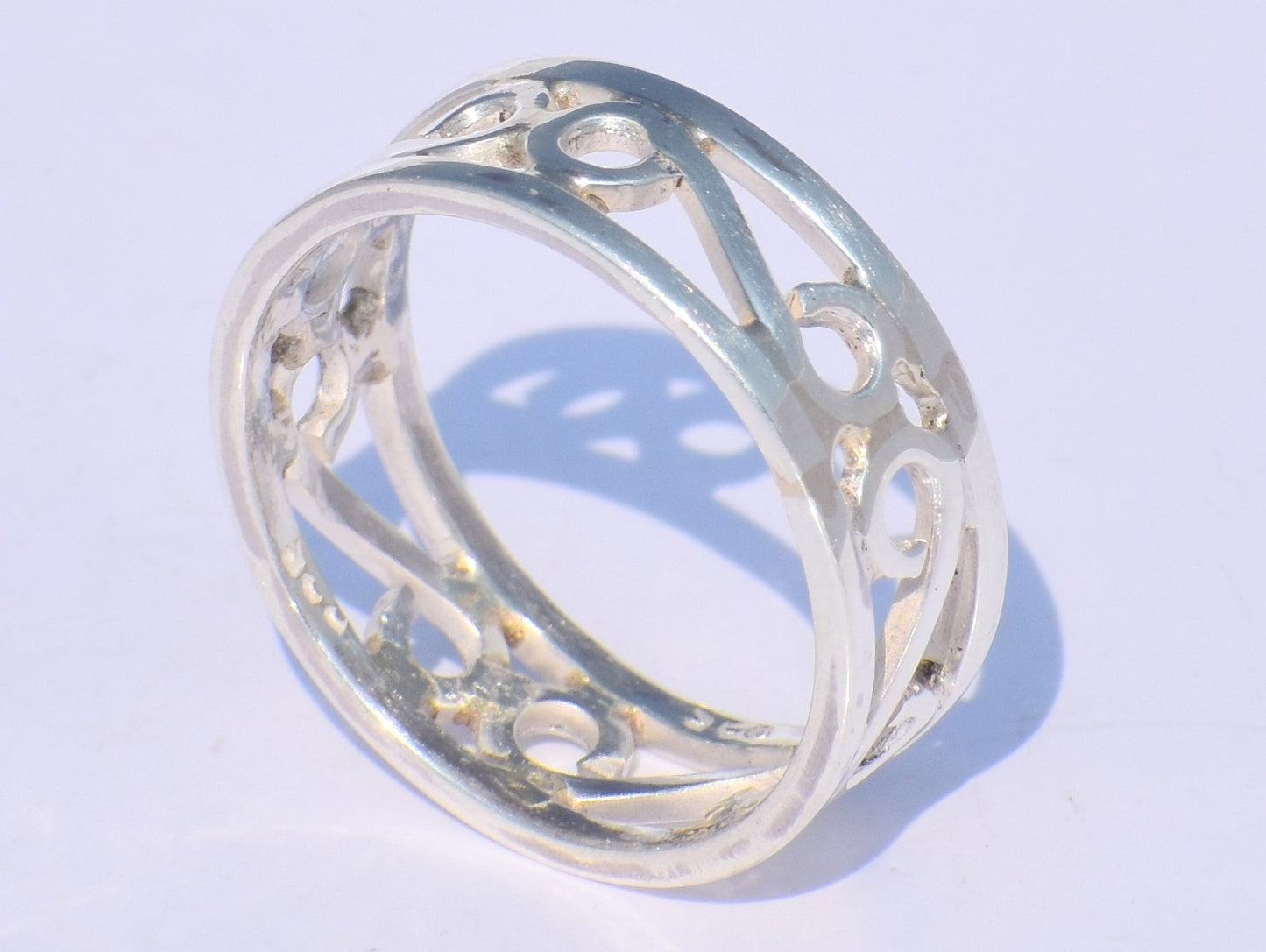 Infinity Spiral Ring, Sterling Silver Ring, Band Ring, Swirly Band Ring, Minimalist Ring, Boho Ring, Wrap Ring, Women Ring, Easter Day Gift