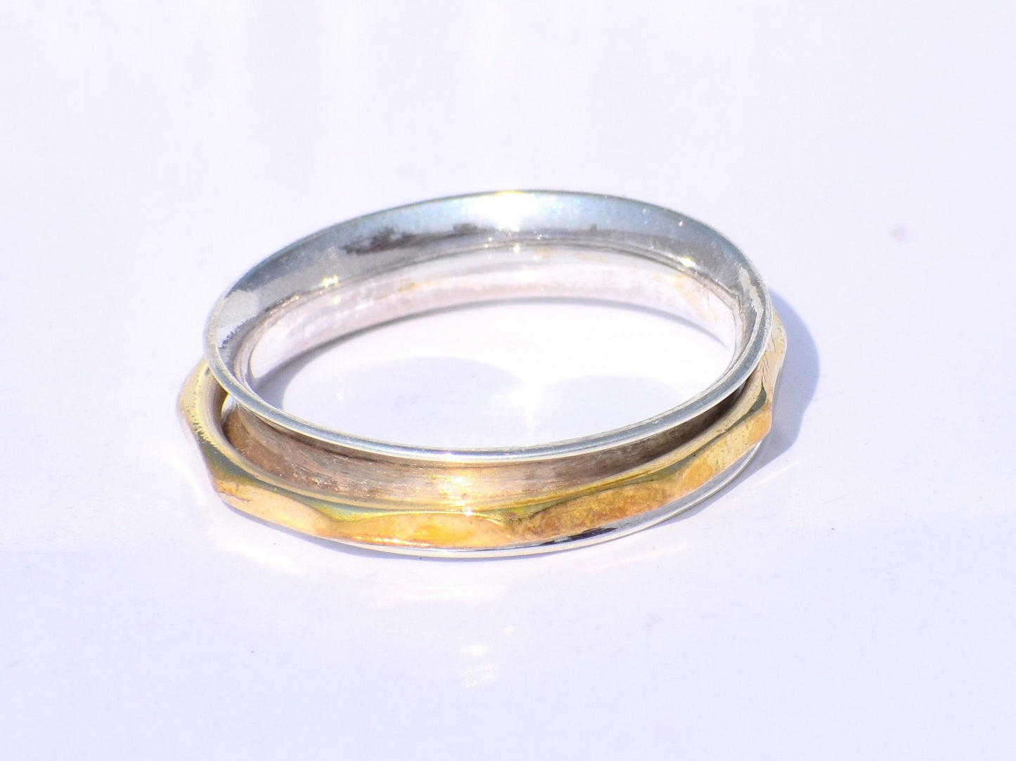 Spinner Ring, Minimalist Spinner Ring, Handmade Ring, Meditation Ring, Worry Ring, Fidget Ring, Silver Spinner Ring, Spinner Ring For woman
