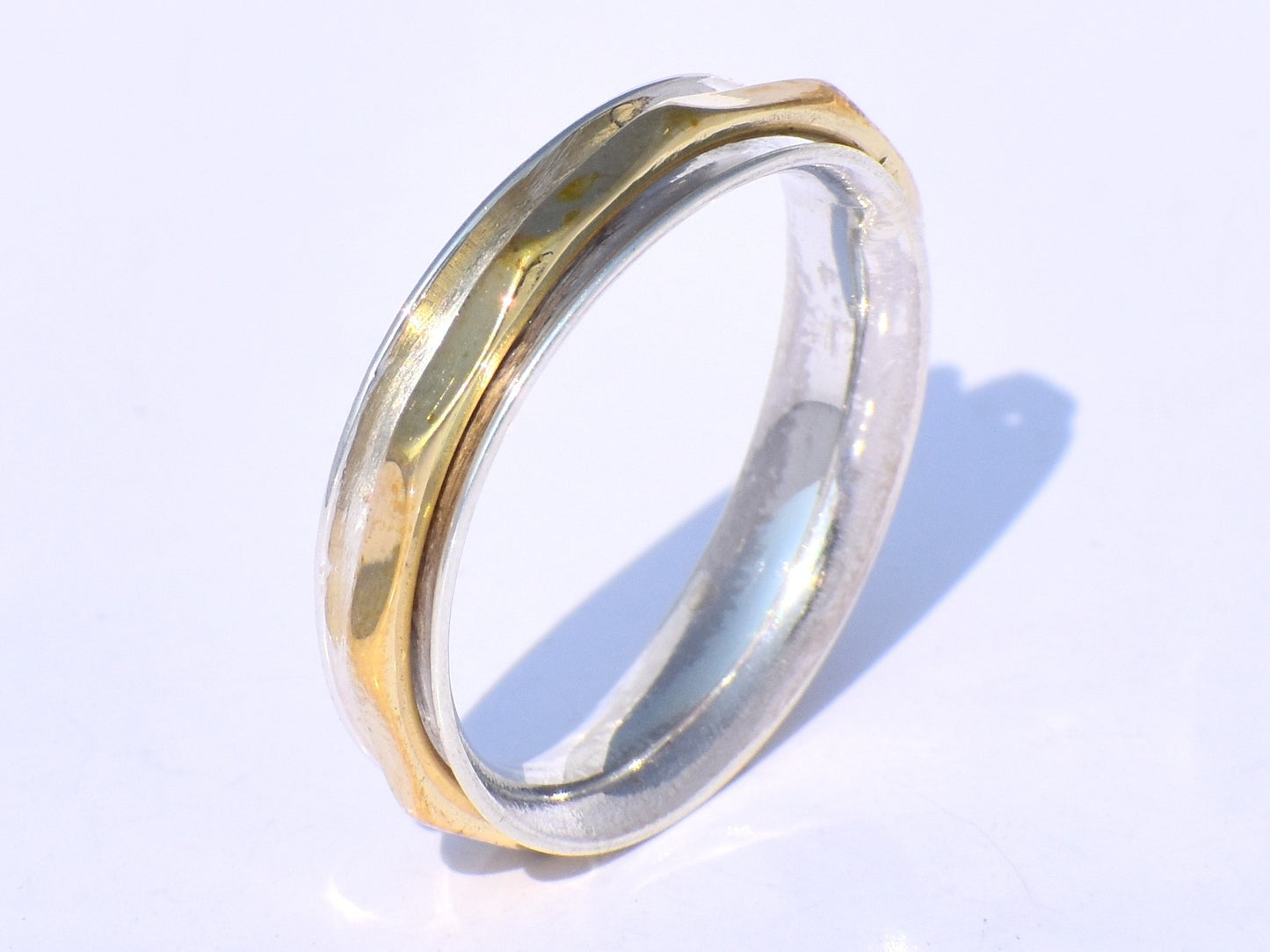 Spinner Ring, Minimalist Spinner Ring, Handmade Ring, Meditation Ring, Worry Ring, Fidget Ring, Silver Spinner Ring, Spinner Ring For woman