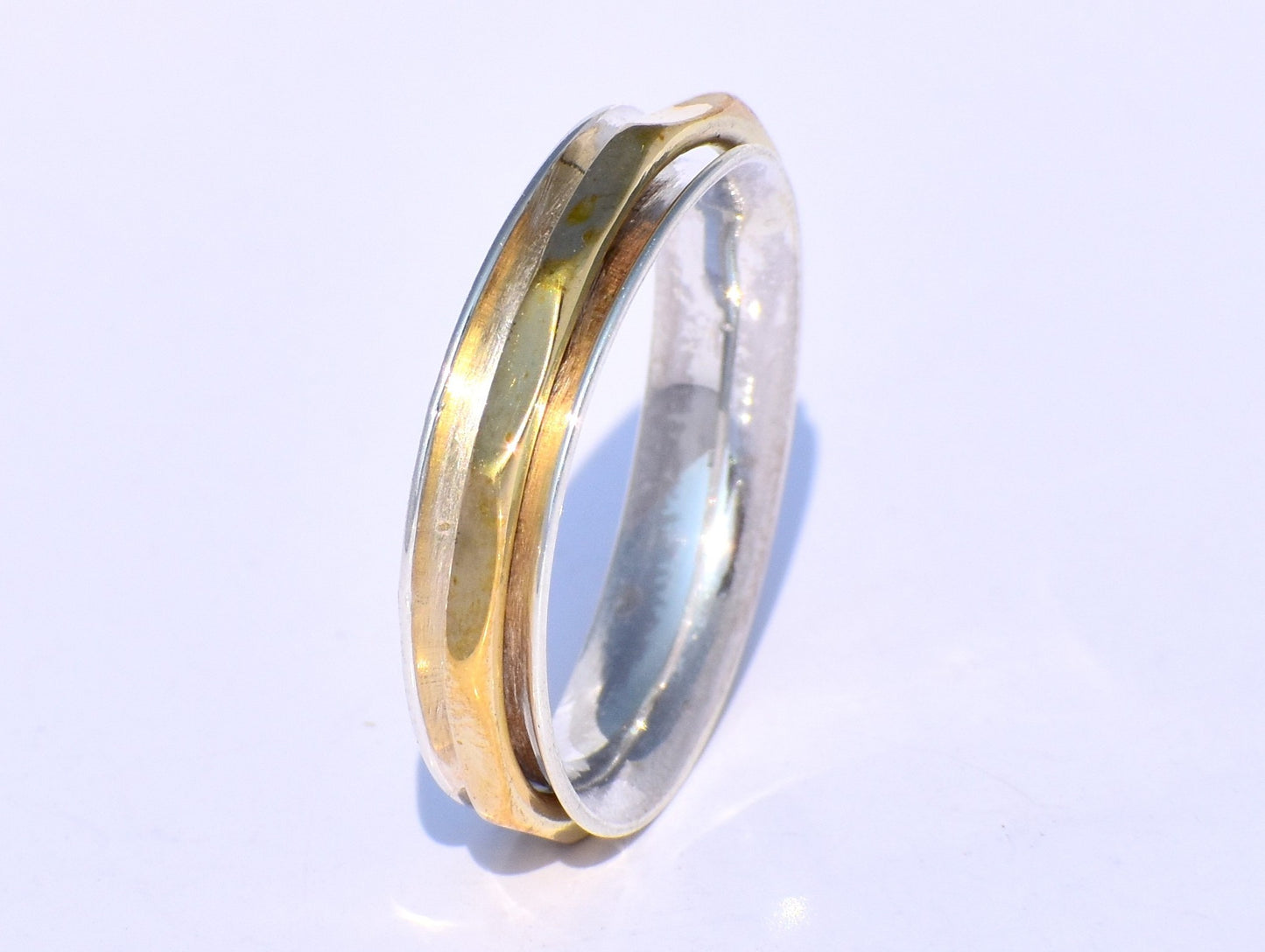 Spinner Ring, Minimalist Spinner Ring, Handmade Ring, Meditation Ring, Worry Ring, Fidget Ring, Silver Spinner Ring, Spinner Ring For woman