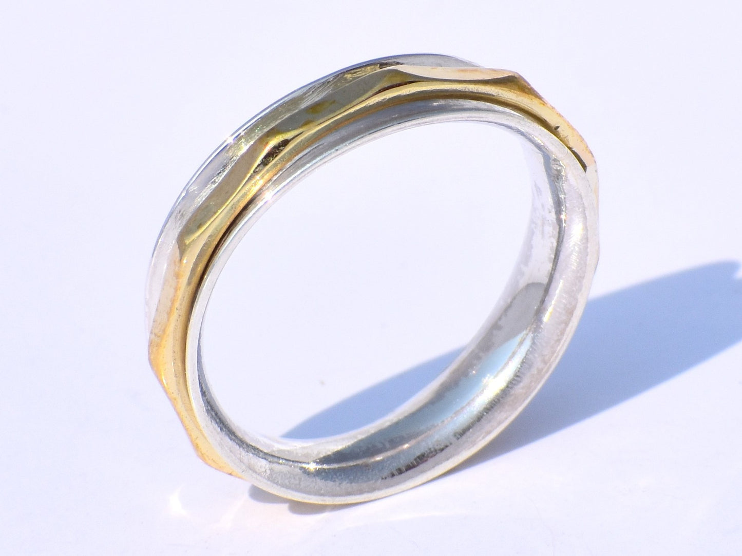Spinner Ring, Minimalist Spinner Ring, Handmade Ring, Meditation Ring, Worry Ring, Fidget Ring, Silver Spinner Ring, Spinner Ring For woman