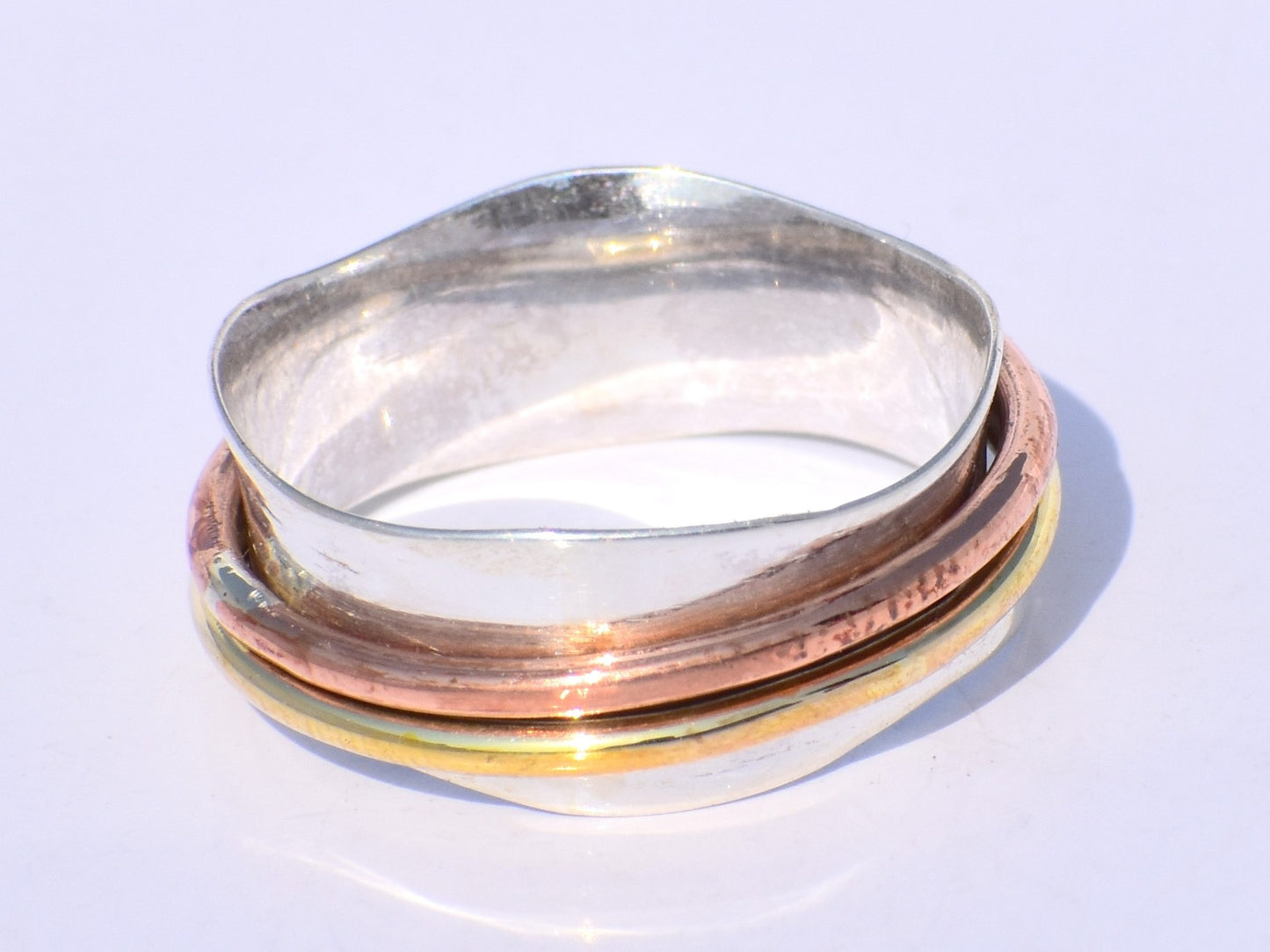 Boho Spinner Ring, Women Ring, Sterling Silver Ring, Silver Spinner Ring, Women Meditation Ring, Anxiety Ring, Thumb Ring, Anniversary Gift