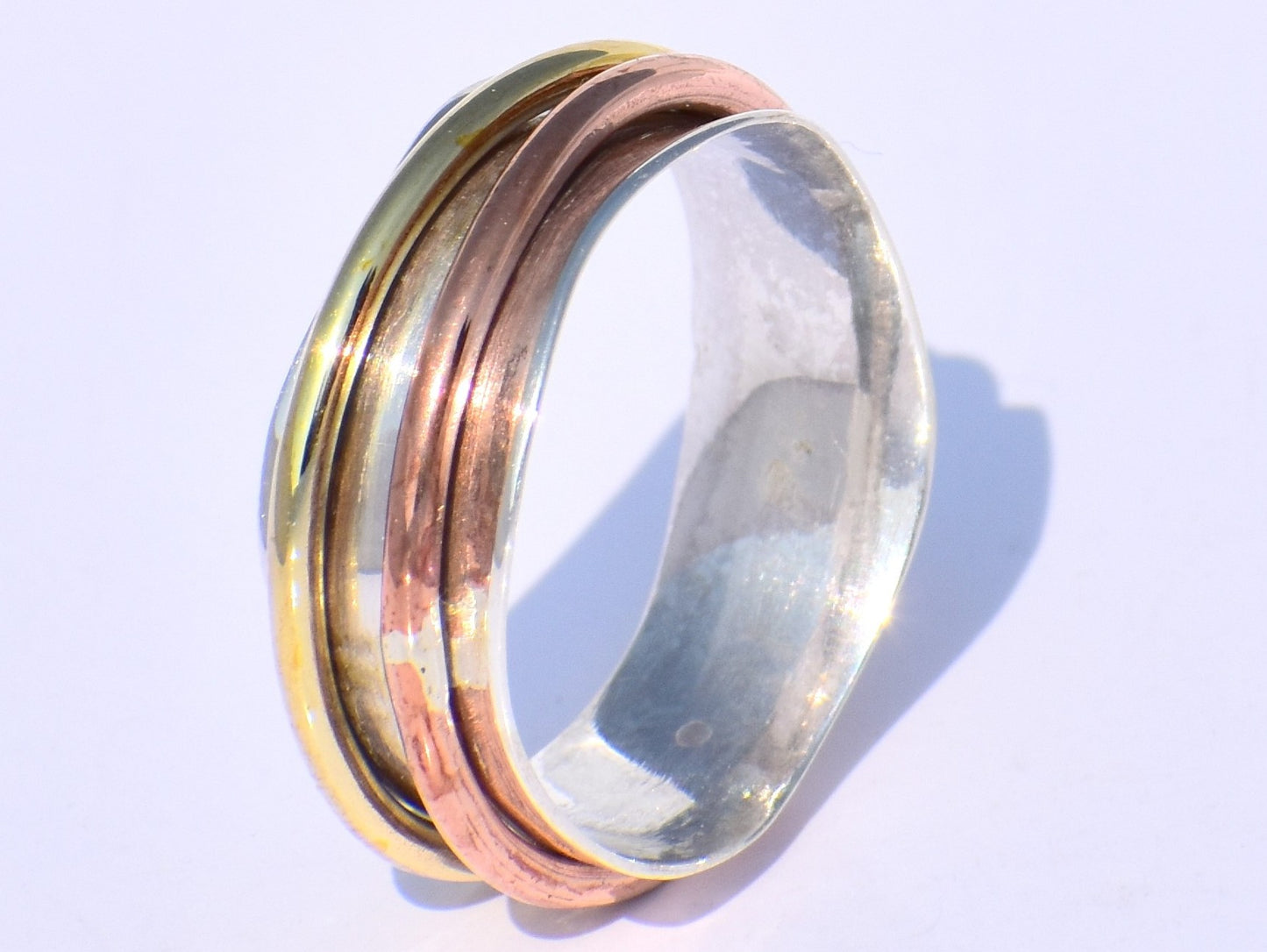 Boho Spinner Ring, Women Ring, Sterling Silver Ring, Silver Spinner Ring, Women Meditation Ring, Anxiety Ring, Thumb Ring, Anniversary Gift