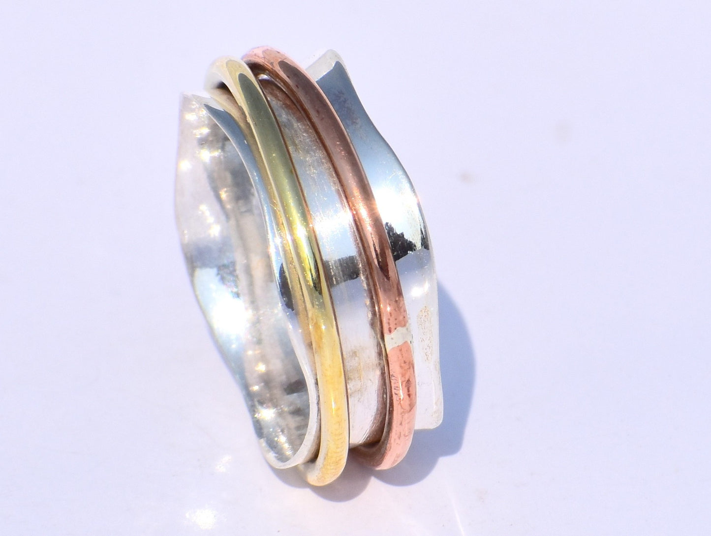 Boho Spinner Ring, Women Ring, Sterling Silver Ring, Silver Spinner Ring, Women Meditation Ring, Anxiety Ring, Thumb Ring, Anniversary Gift