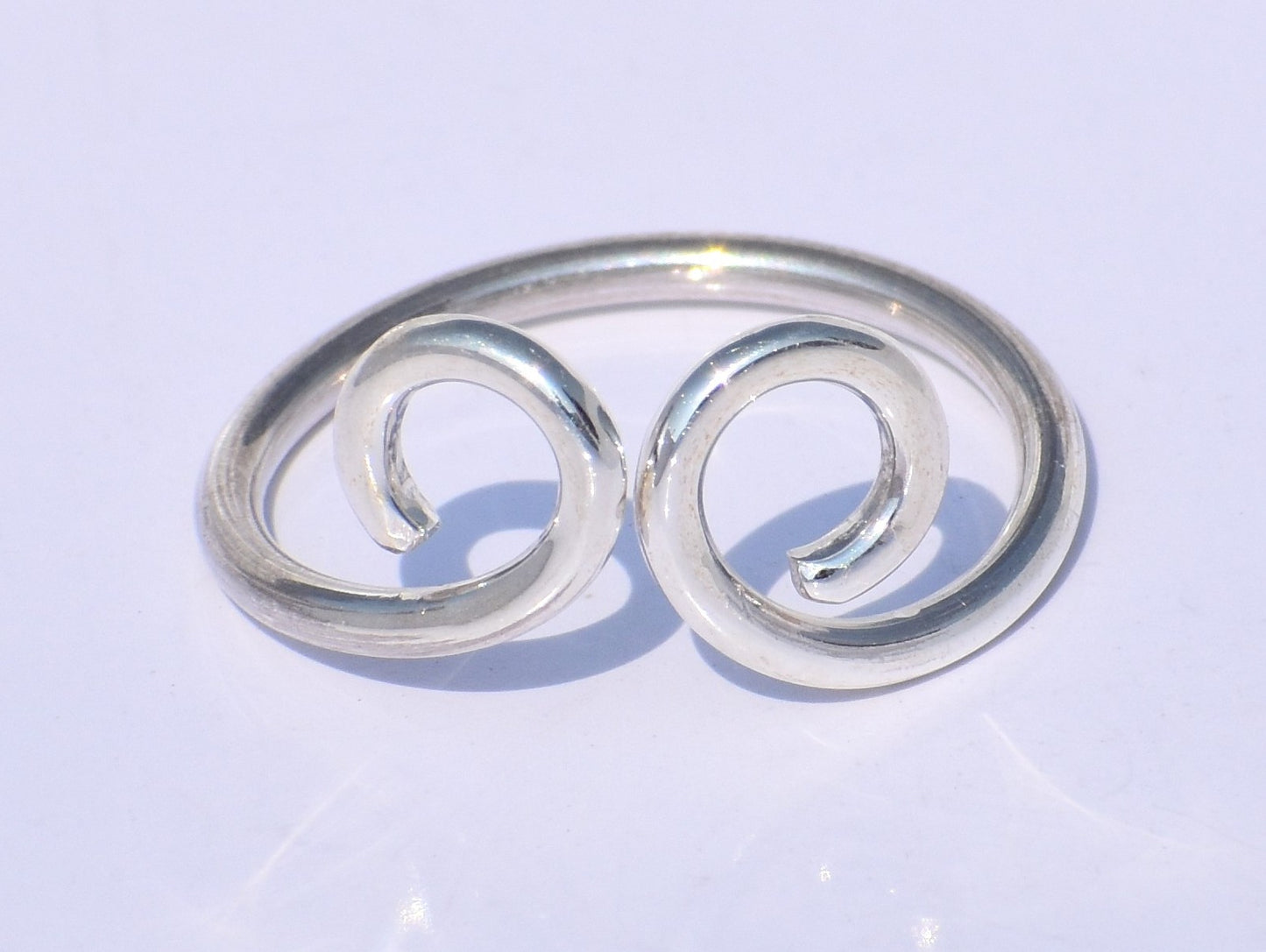 Spiral Ring, Women Ring, 925 Silver Ring, Handmade Ring, Fidget Ring, Swing Ring, Adjustable Ring, Knuckle Ring, Dainty Ring, Gift For Her