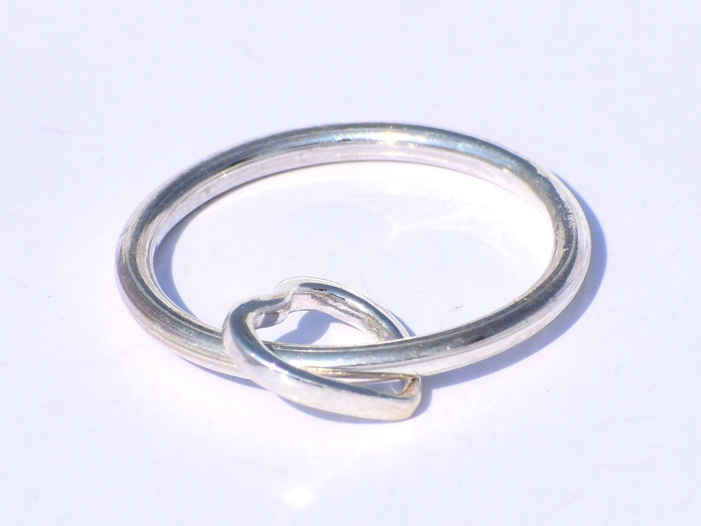 Heart Ring, Love Ring, 925 Sterling Silver Ring, Anniversary Gift, Silver Heart Ring, Silver Dainty Ring, Silver Fidget Ring, Handmade Ring