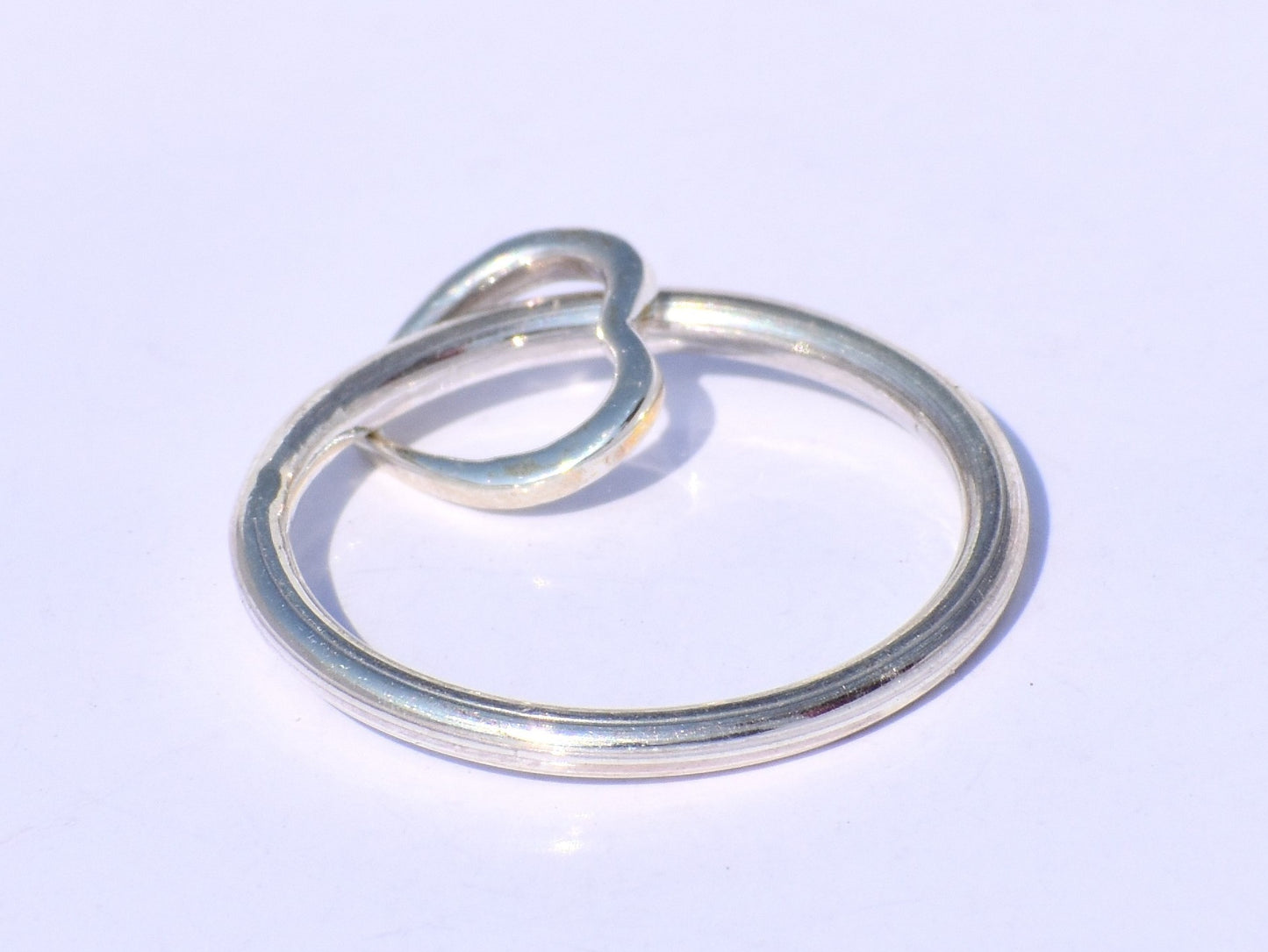 Heart Ring, Love Ring, 925 Sterling Silver Ring, Anniversary Gift, Silver Heart Ring, Silver Dainty Ring, Silver Fidget Ring, Handmade Ring
