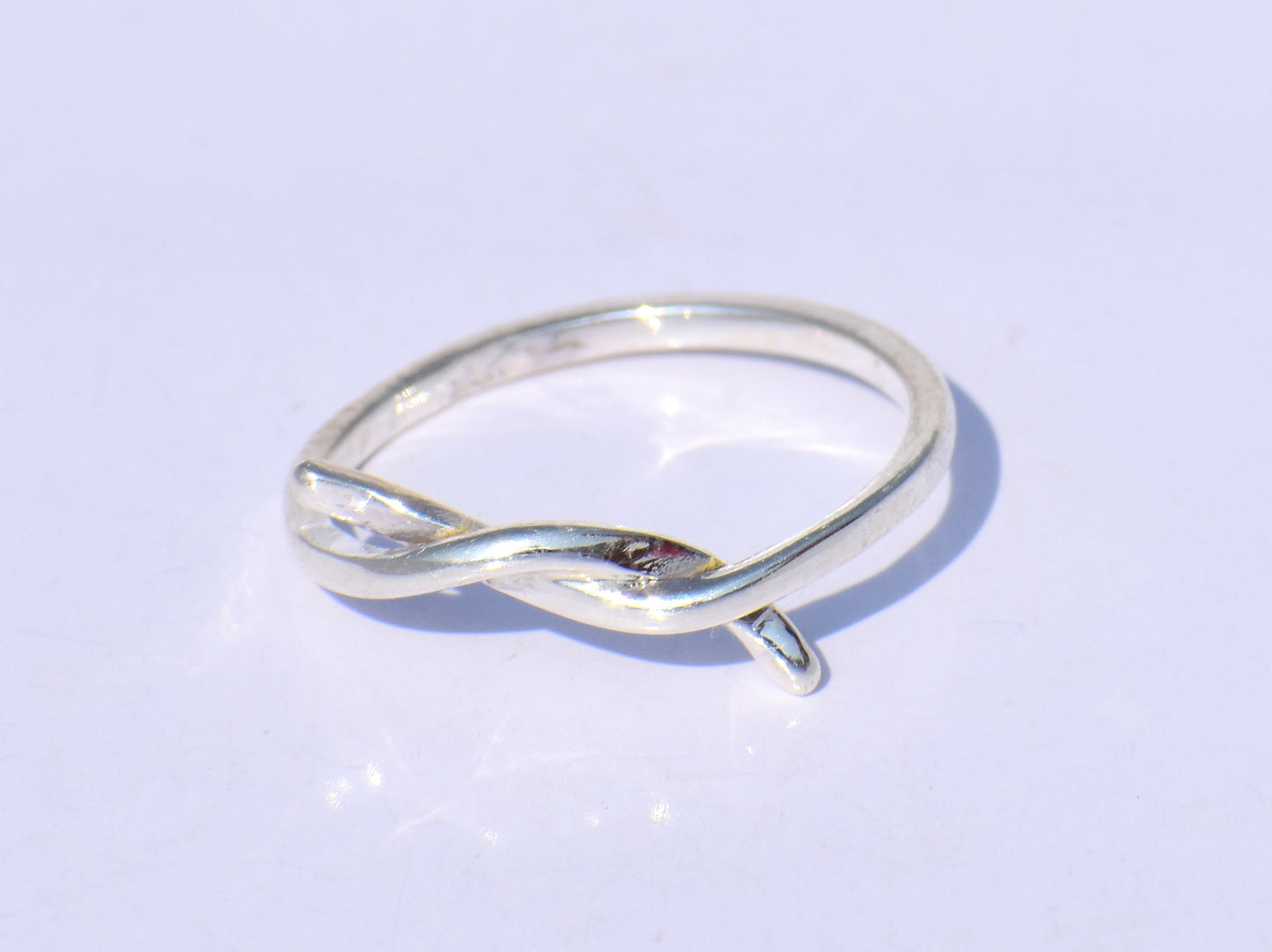 Knot Ring, Silver Rope Ring, Handmade Ring, 925 Sterling Ring, Silver Knuckle Ring, Statement Ring, Boho Ring, Silver Slim Ring,Gift For Her