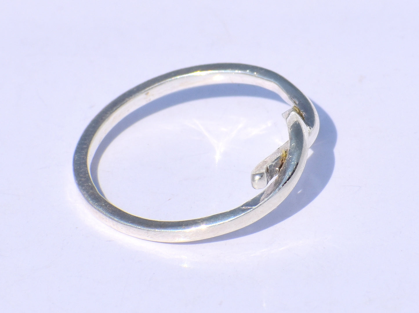 Knot Ring, Silver Rope Ring, Handmade Ring, 925 Sterling Ring, Silver Knuckle Ring, Statement Ring, Boho Ring, Silver Slim Ring,Gift For Her