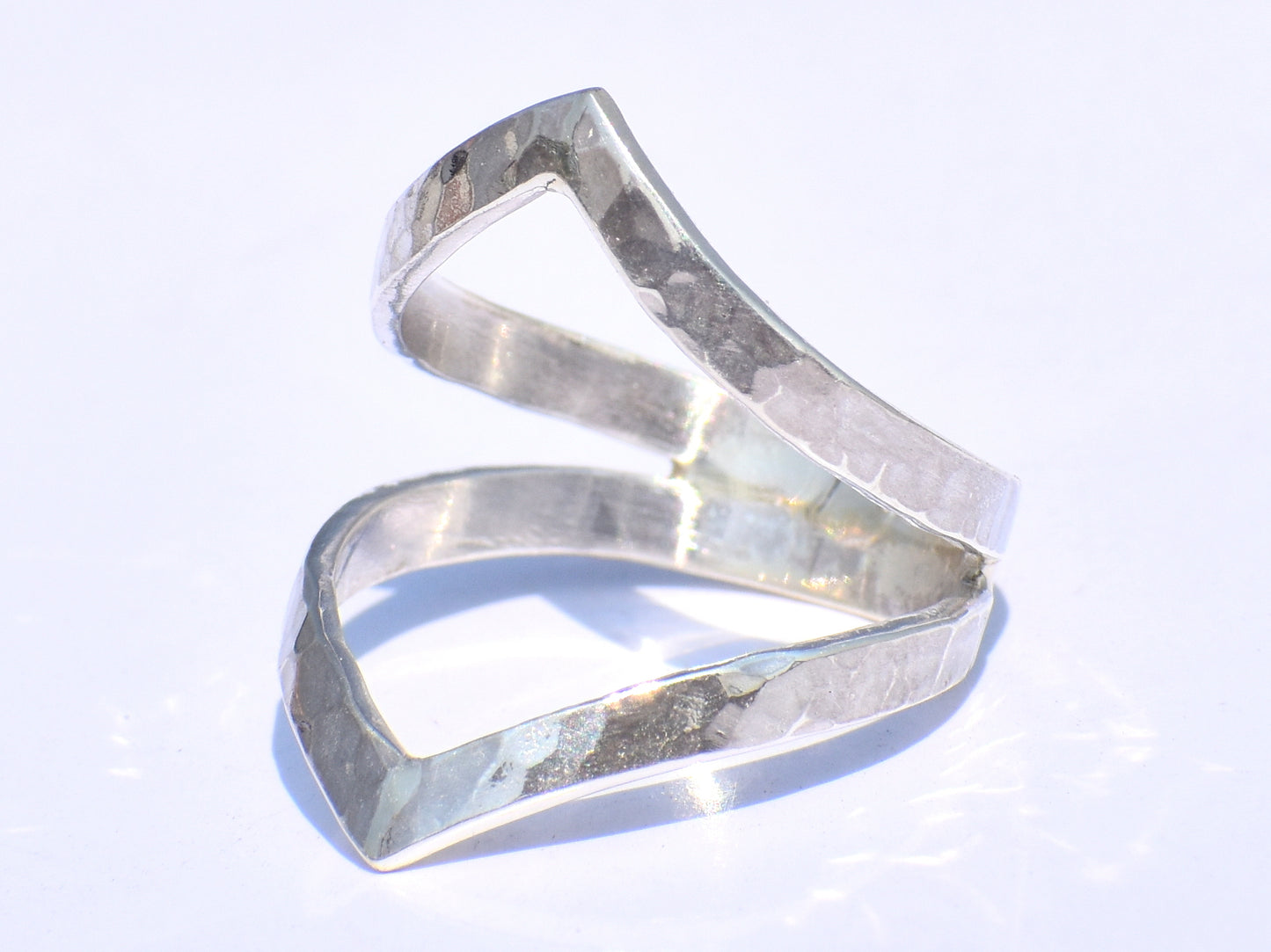 Chevron Ring, Handmade Ring, 925 Silver Ring, Band Ring, Hollow Ring, 925 Silver Ring, Chunky Ring, Unisex Ring, Hammered Ring, Gift For Her