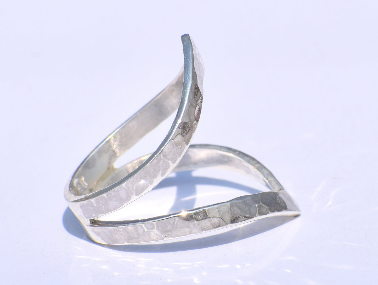 Chevron Ring, Handmade Ring, 925 Silver Ring, Band Ring, Hollow Ring, 925 Silver Ring, Chunky Ring, Unisex Ring, Hammered Ring, Gift For Her