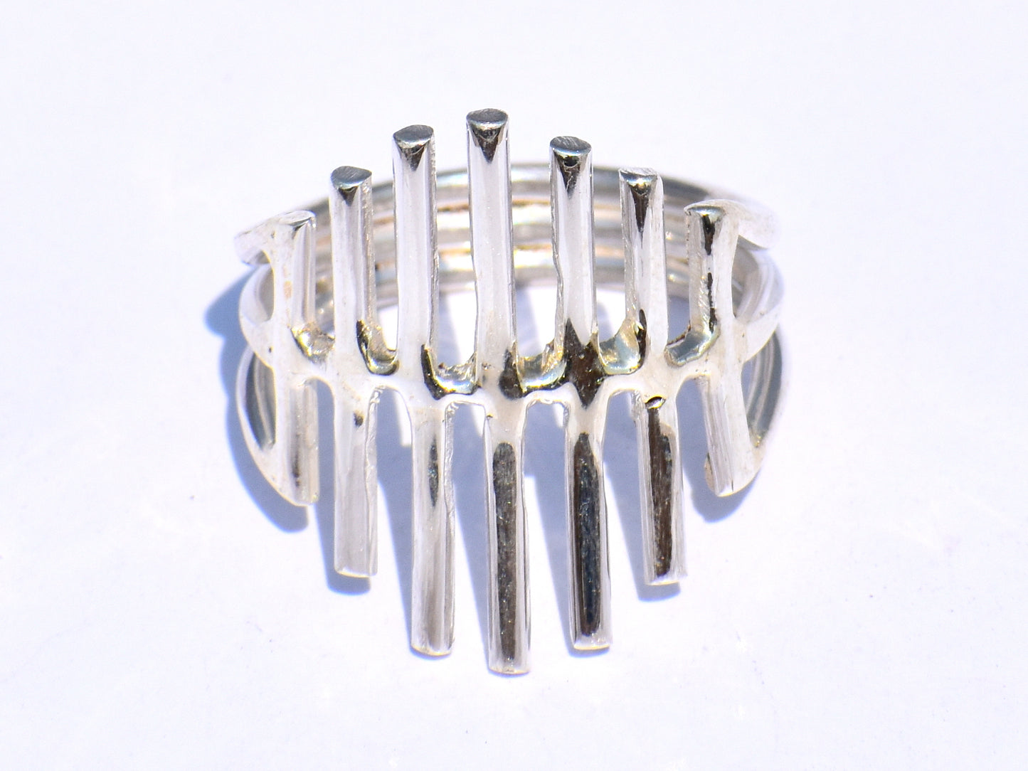 Silver Bar Ring, Crown Ring, Handmade Ring, 925 Sterling Silver Ring, Fidget Ring, Chunky Ring, Best Friend Gift, Statement Ring, Gift Ring
