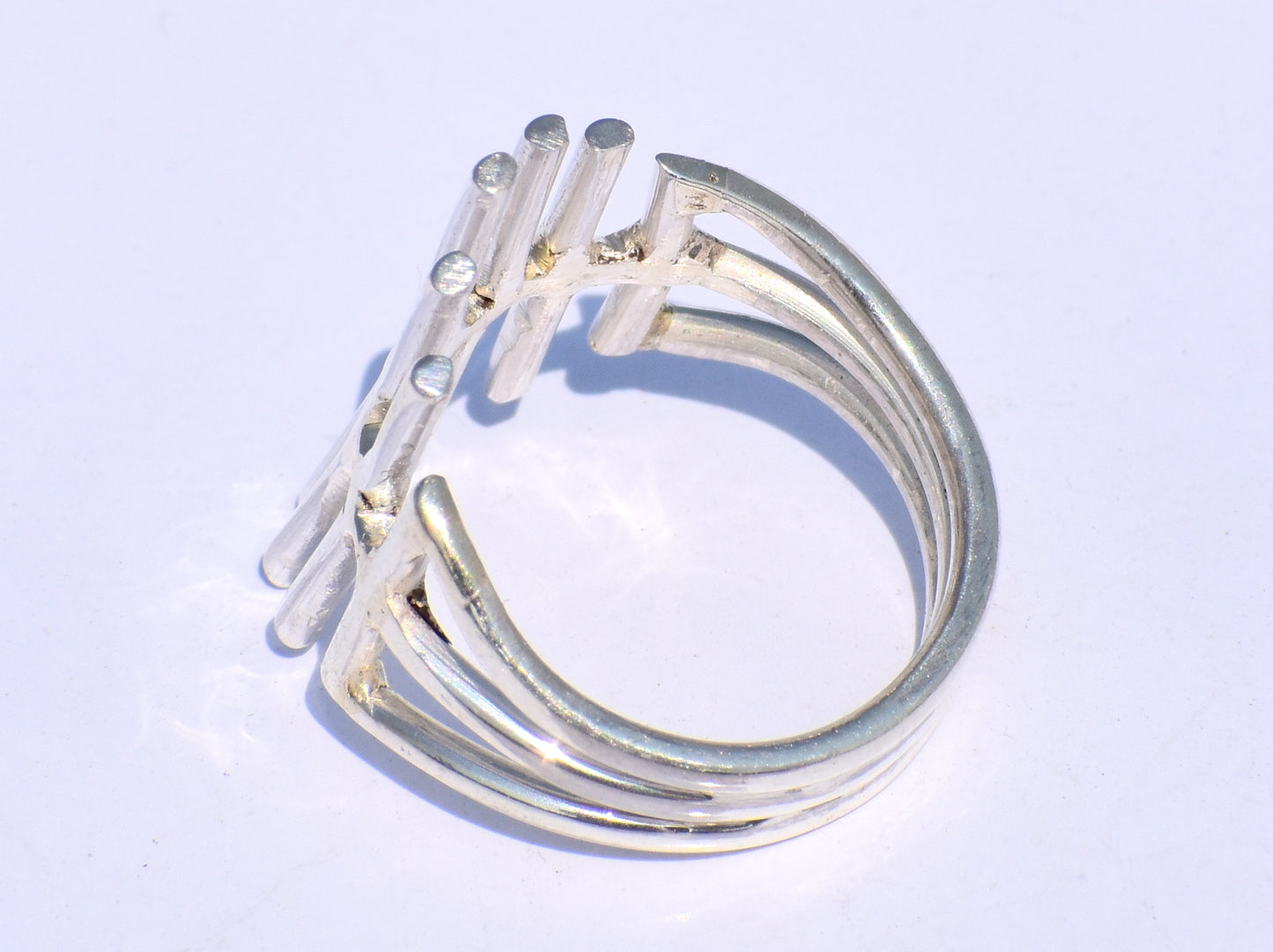 Silver Bar Ring, Crown Ring, Handmade Ring, 925 Sterling Silver Ring, Fidget Ring, Chunky Ring, Best Friend Gift, Statement Ring, Gift Ring