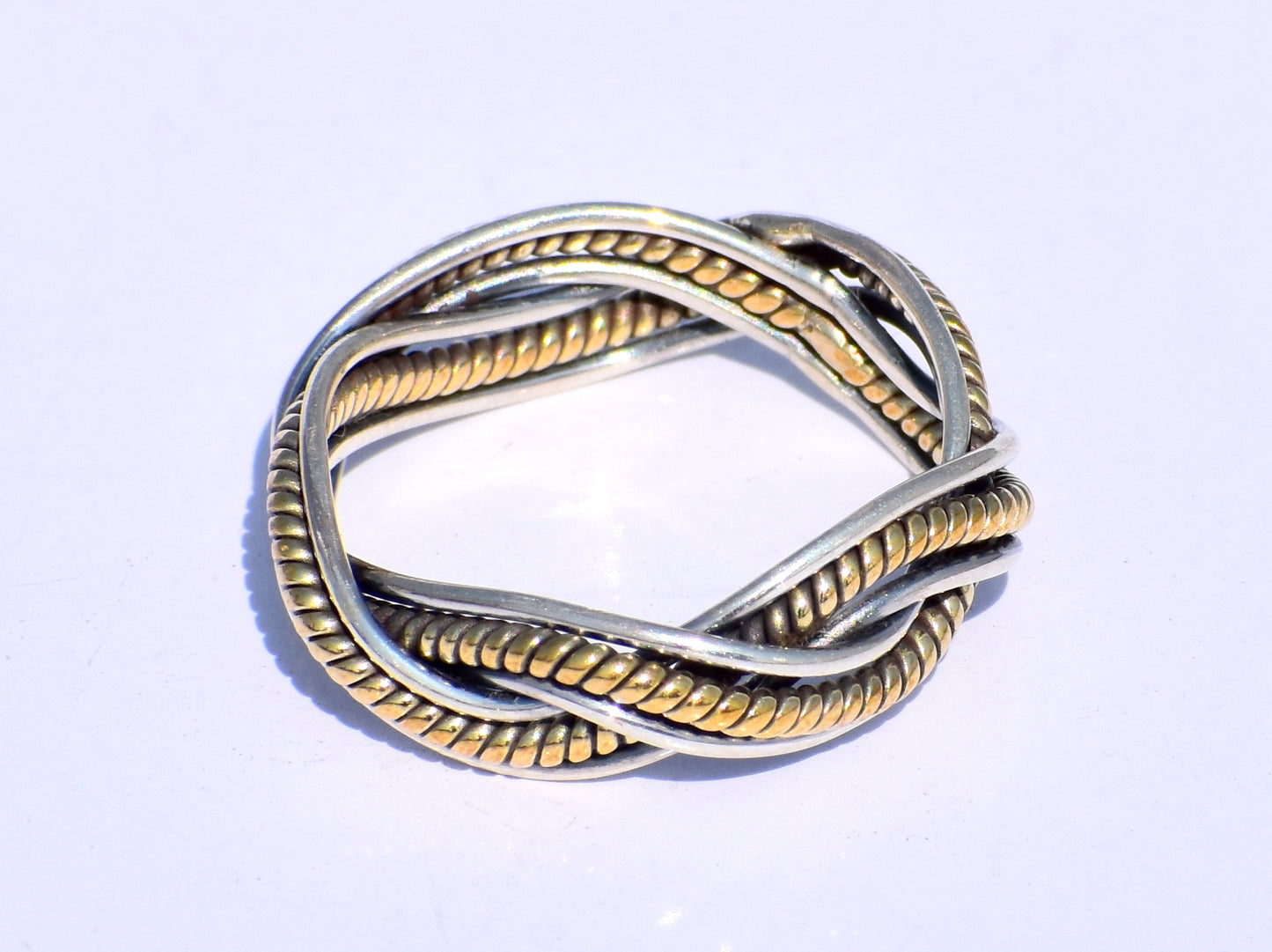 Silver Brass Band Ring, Sterling Silver Ring, Handmade Ring, Silver Brass Ring, Wire Ring, Jewelry For Women, Gift For Her, Statement Ring