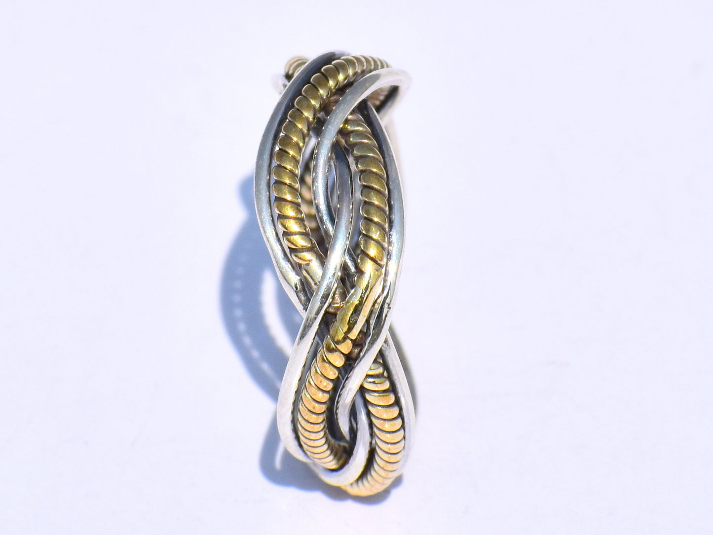 Silver Brass Band Ring, Sterling Silver Ring, Handmade Ring, Silver Brass Ring, Wire Ring, Jewelry For Women, Gift For Her, Statement Ring