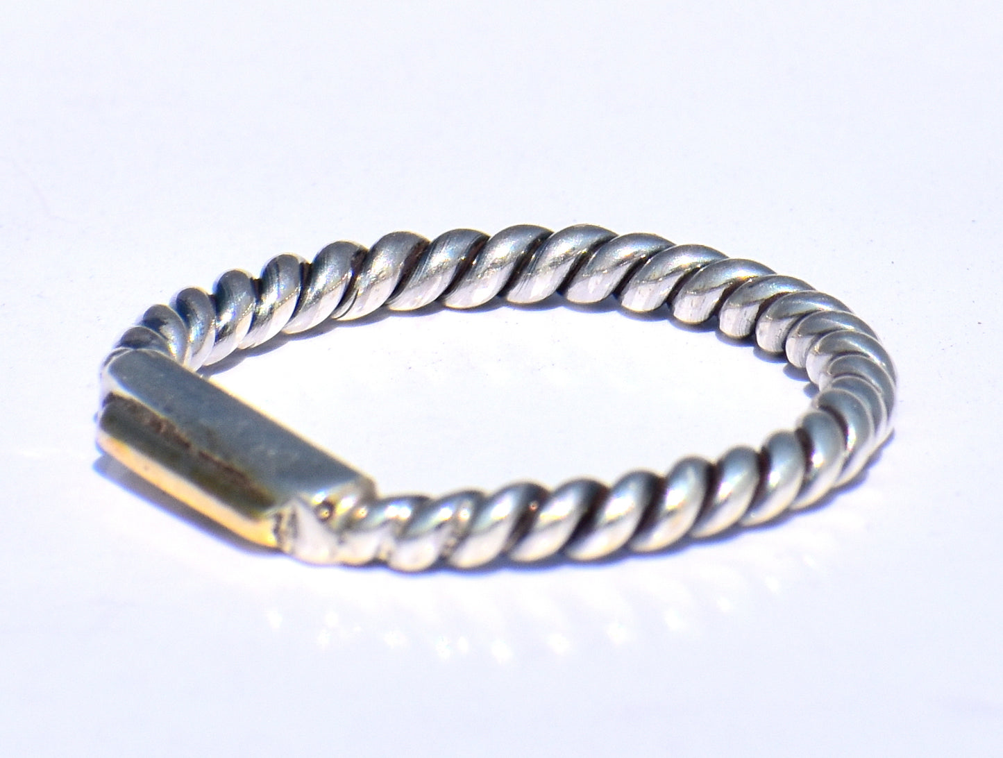 Silver Stacking Ring, Brass Head Ring, 925 Sterling Silver Ring, Nickel Free Silver, Unisex Ring, Handmade Ring, Fidget Ring, Chunky Ring