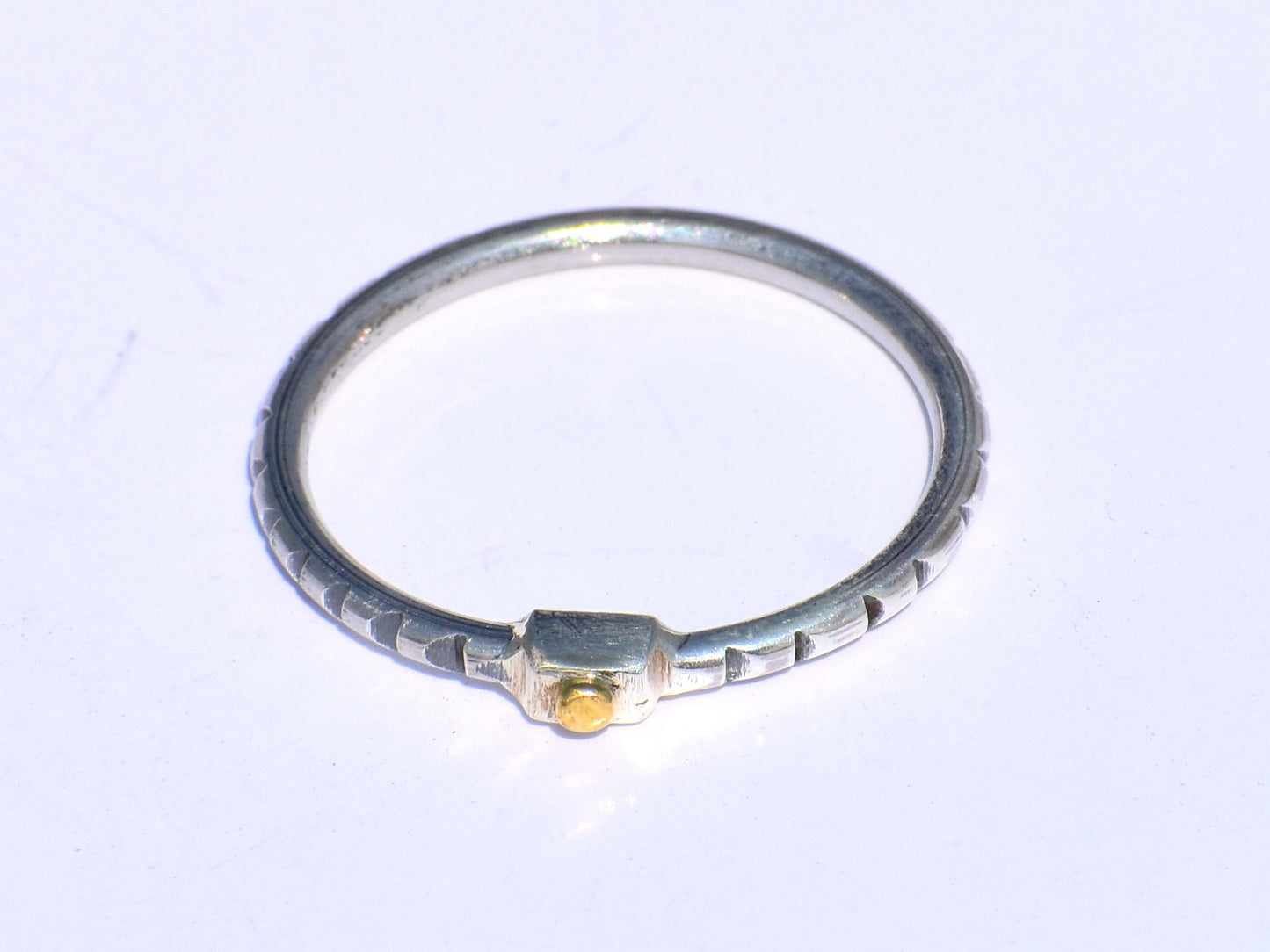 Silver Stacking Ring, Brass Dot Ring, Handcrafted Ring, Chunky Ring, Gift For Her, Statement Ring, Dainty Ring, Promise Ring, Trinity Ring