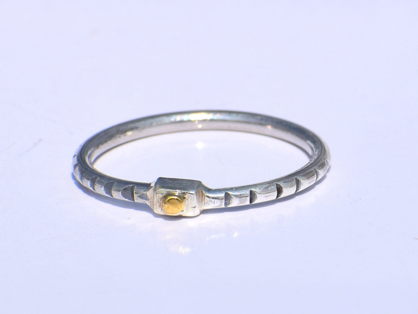 Silver Stacking Ring, Brass Dot Ring, Handcrafted Ring, Chunky Ring, Gift For Her, Statement Ring, Dainty Ring, Promise Ring, Trinity Ring