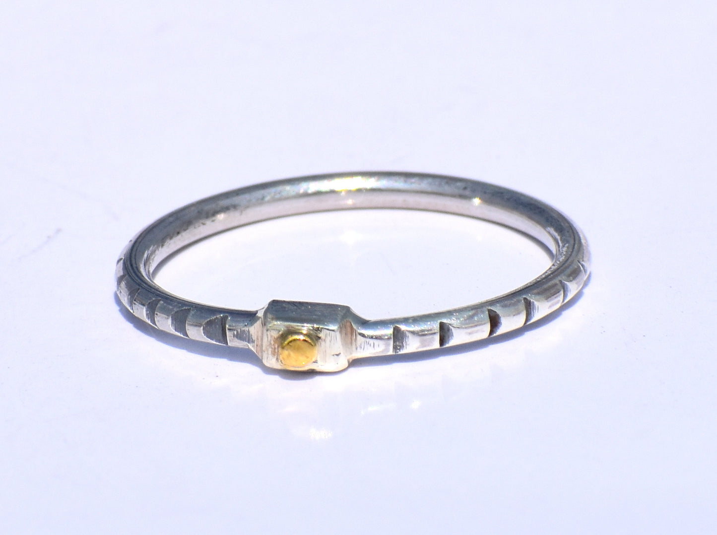 Silver Stacking Ring, Brass Dot Ring, Handcrafted Ring, Chunky Ring, Gift For Her, Statement Ring, Dainty Ring, Promise Ring, Trinity Ring