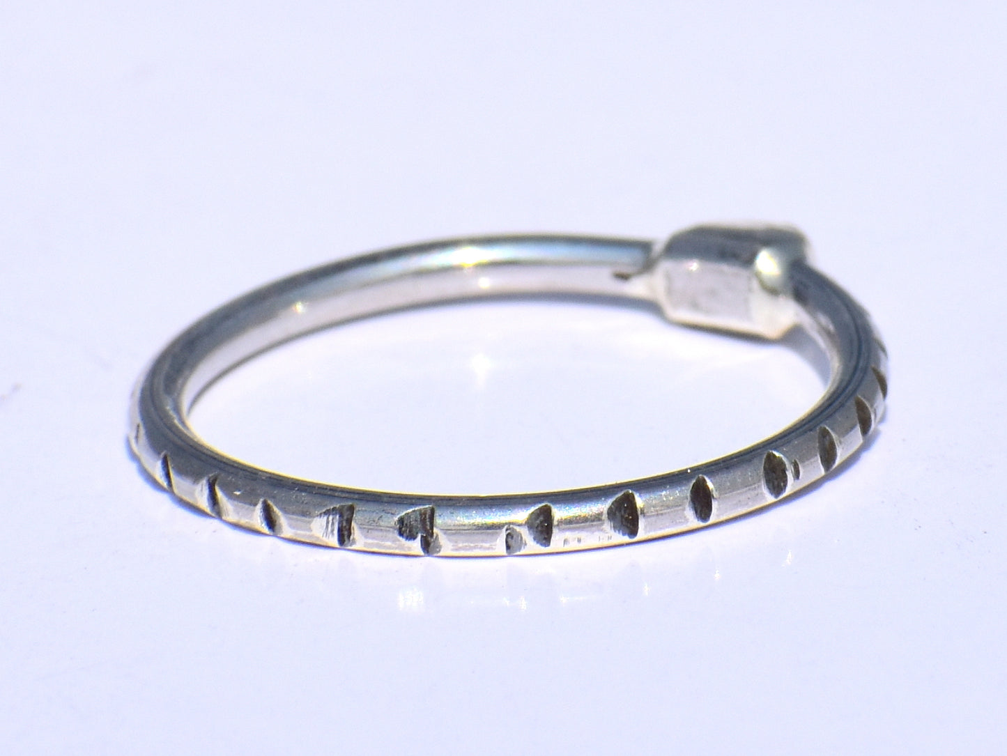 Silver Stacking Ring, Brass Dot Ring, Handcrafted Ring, Chunky Ring, Gift For Her, Statement Ring, Dainty Ring, Promise Ring, Trinity Ring