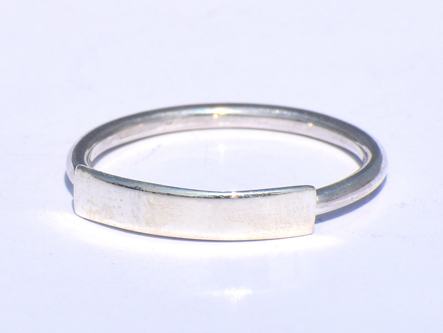Silver Chunky Ring, Handmade Ring, 925 Sterling Silver Ring, Trinity Ring, Knuckle Ring, Dainty Ring, Gift For Her, Statement Ring, Bar Ring