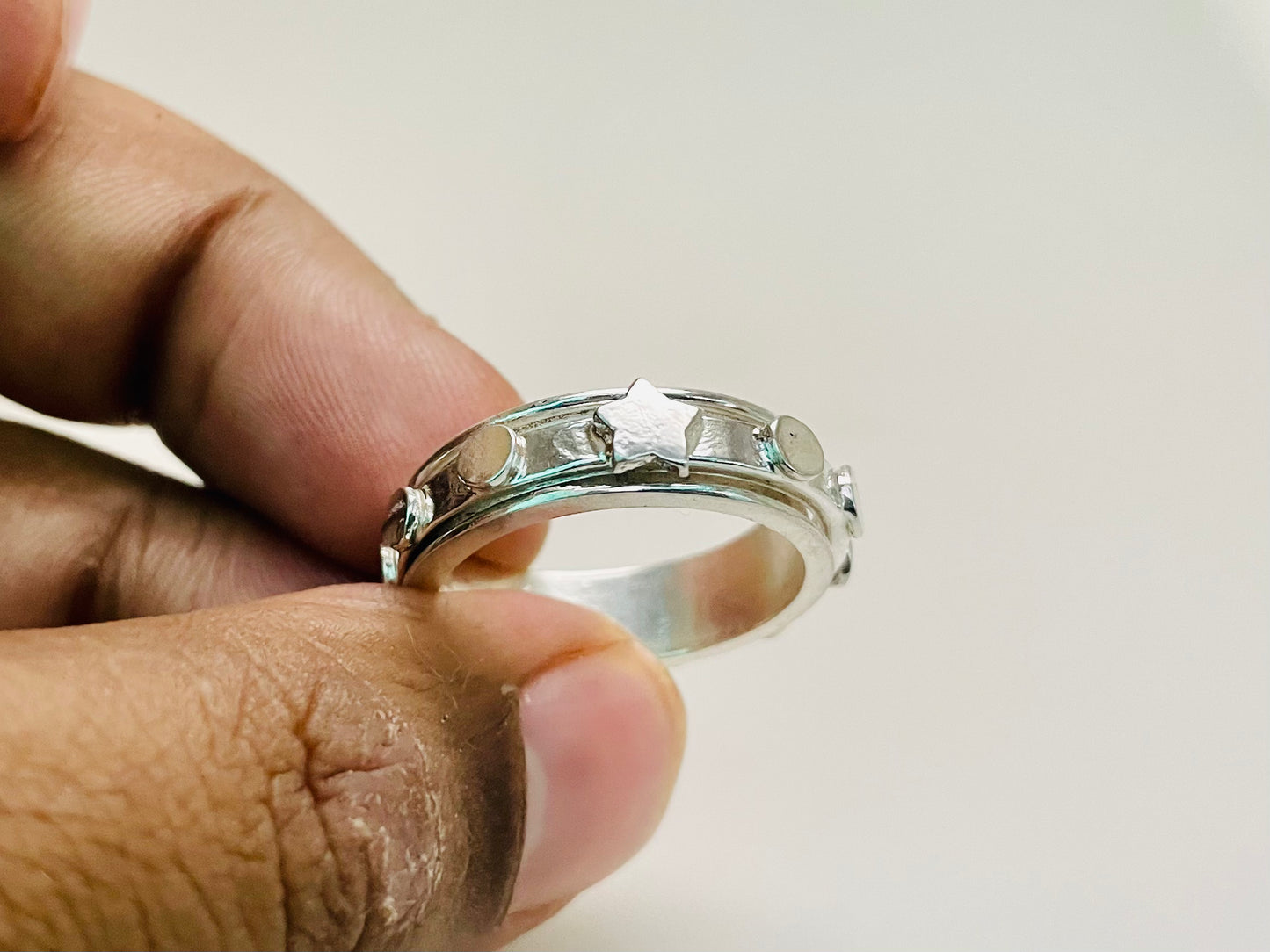 Star Spinner Ring, 925 Sterling Silver Ring, Handmade Ring